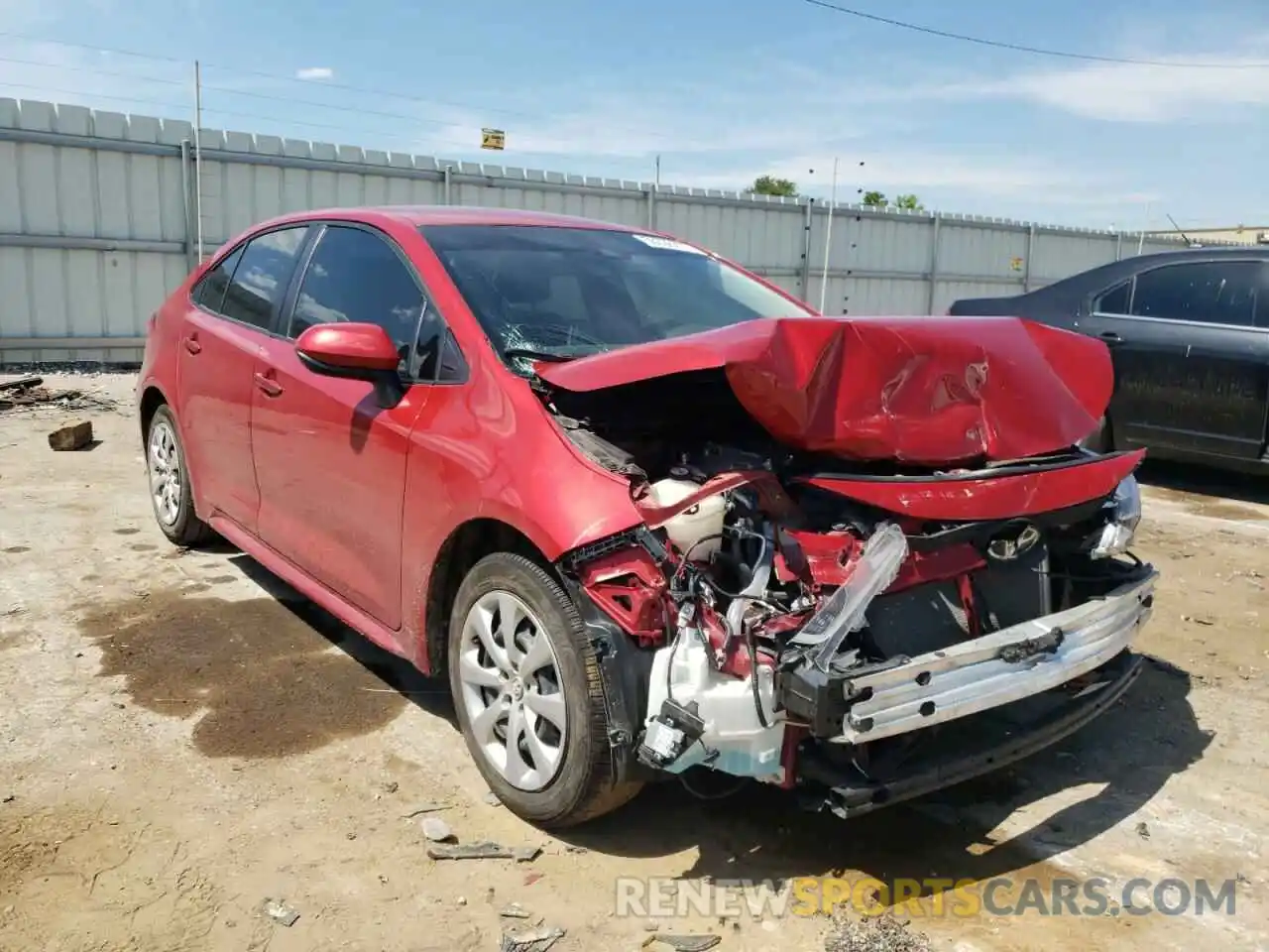 1 Photograph of a damaged car JTDEPMAE0MJ130413 TOYOTA COROLLA 2021