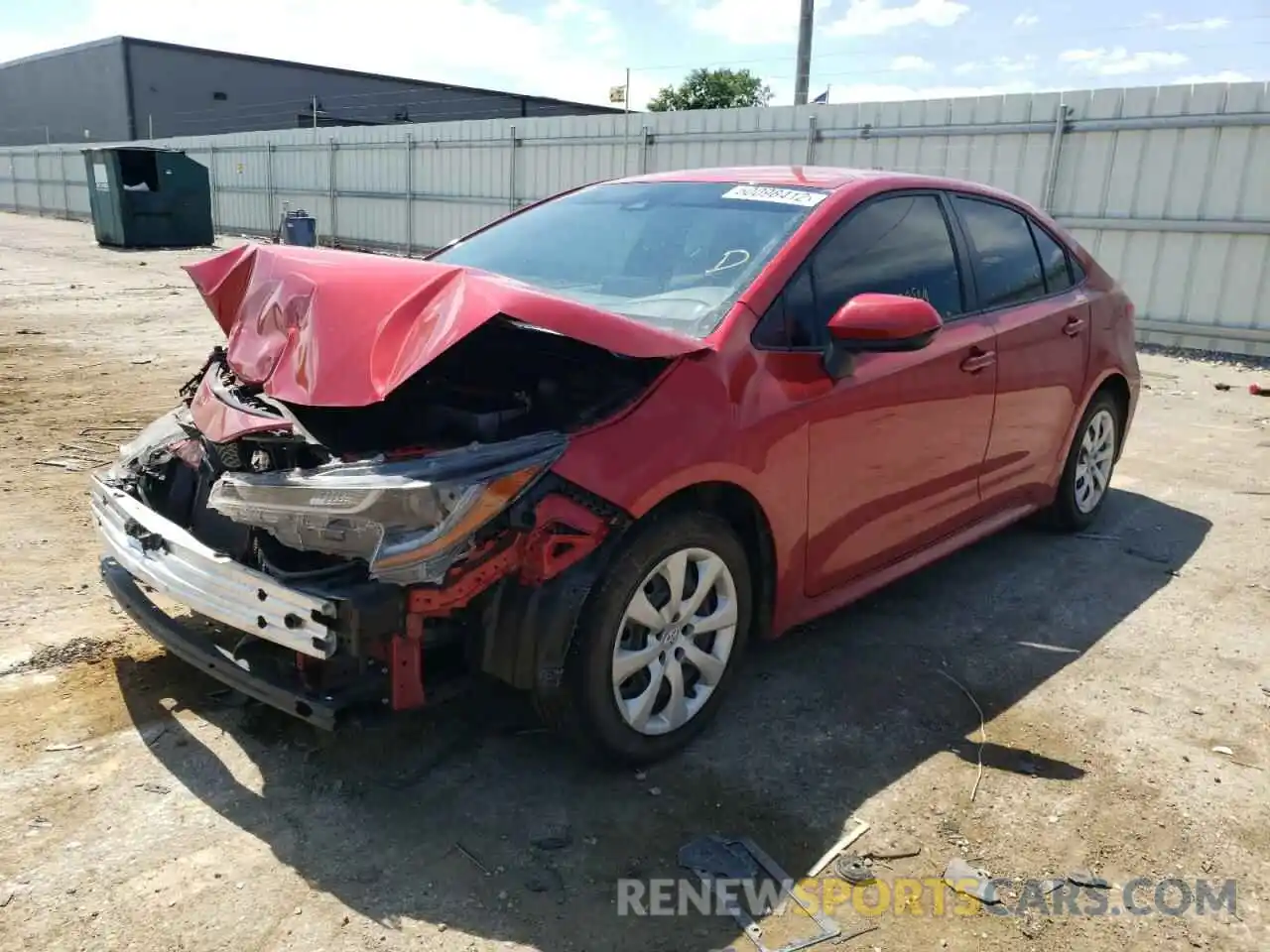 2 Photograph of a damaged car JTDEPMAE0MJ130413 TOYOTA COROLLA 2021