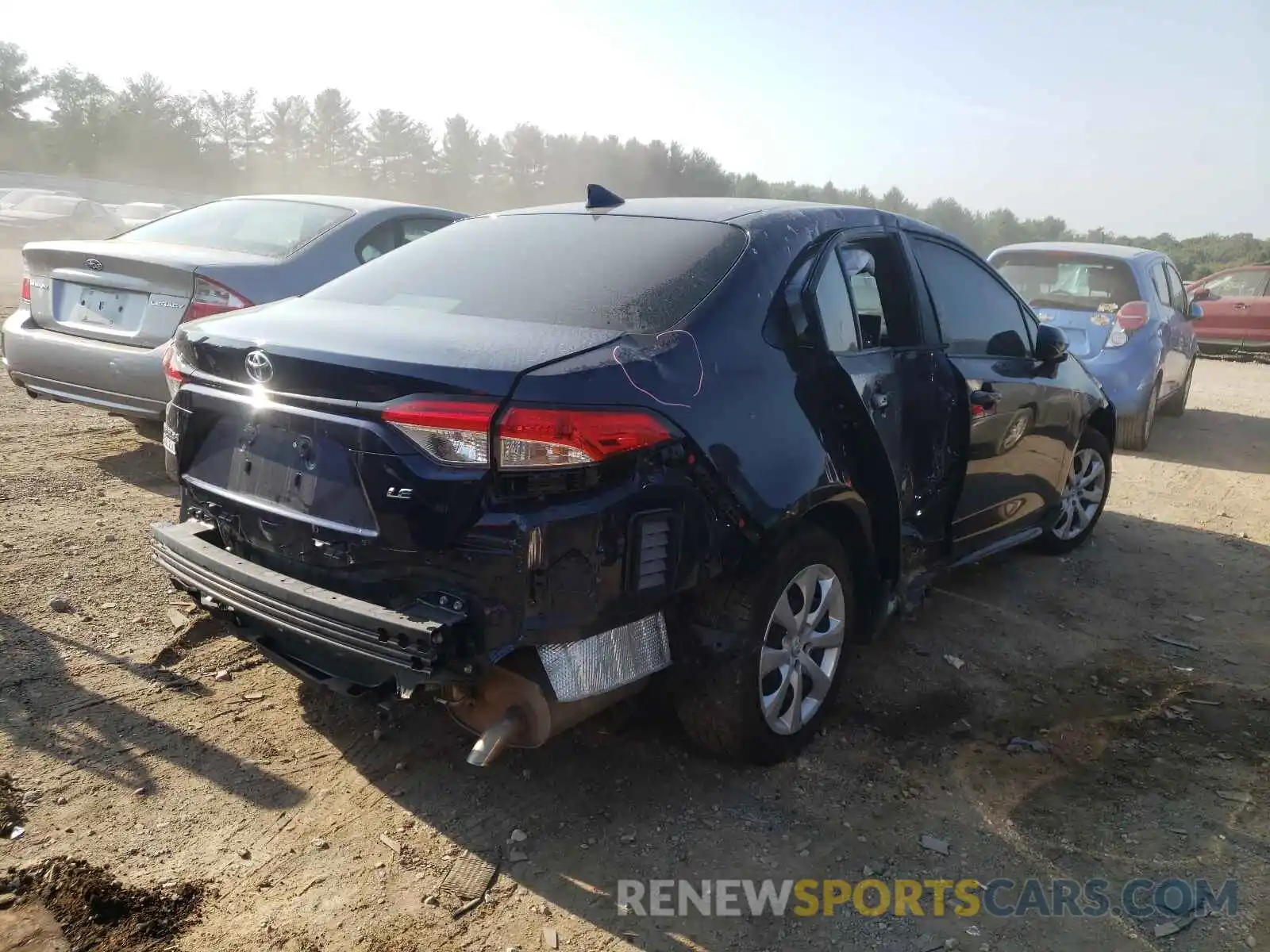 4 Photograph of a damaged car JTDEPMAE0MJ130590 TOYOTA COROLLA 2021