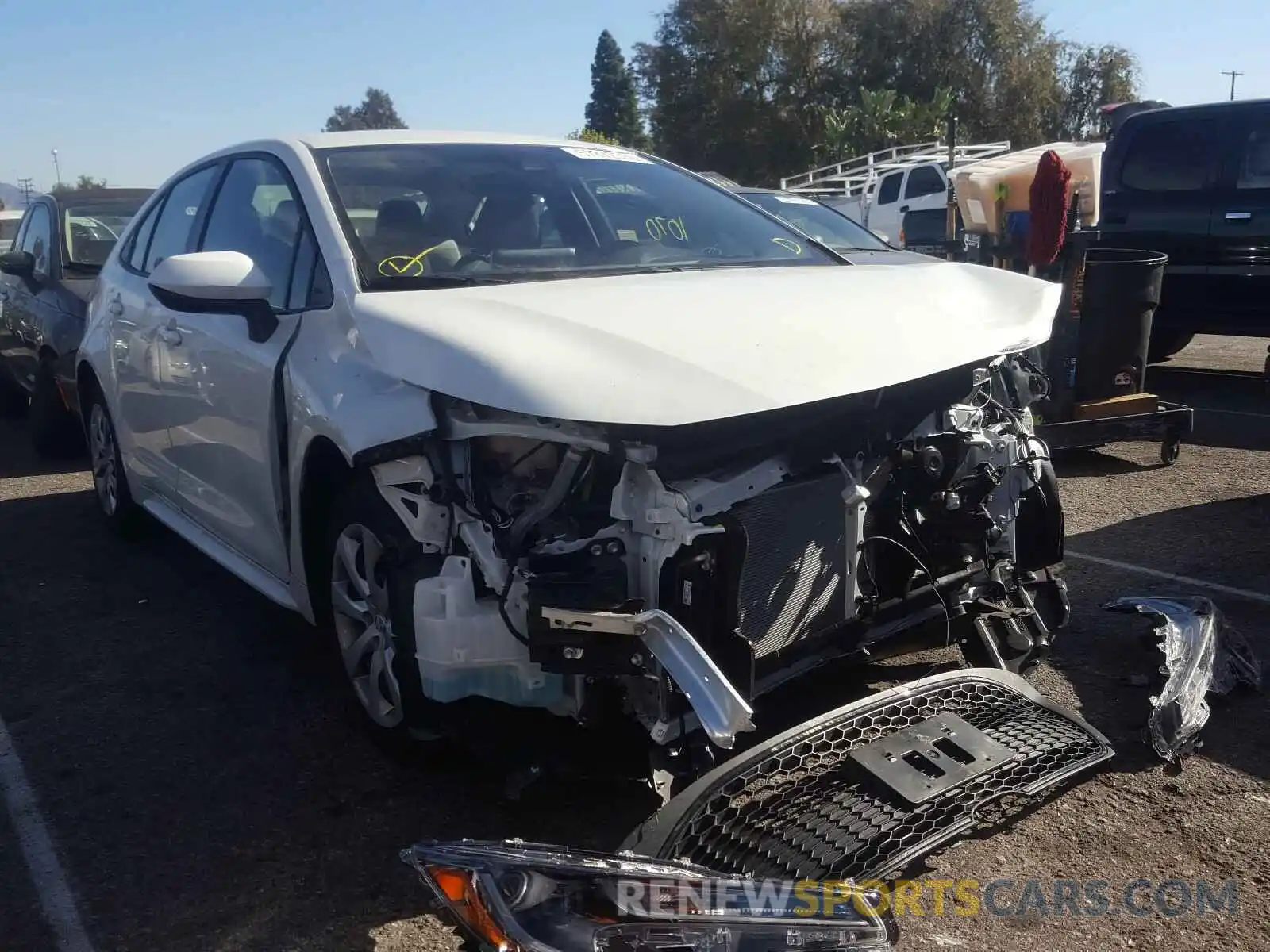 1 Photograph of a damaged car JTDEPMAE0MJ132372 TOYOTA COROLLA 2021