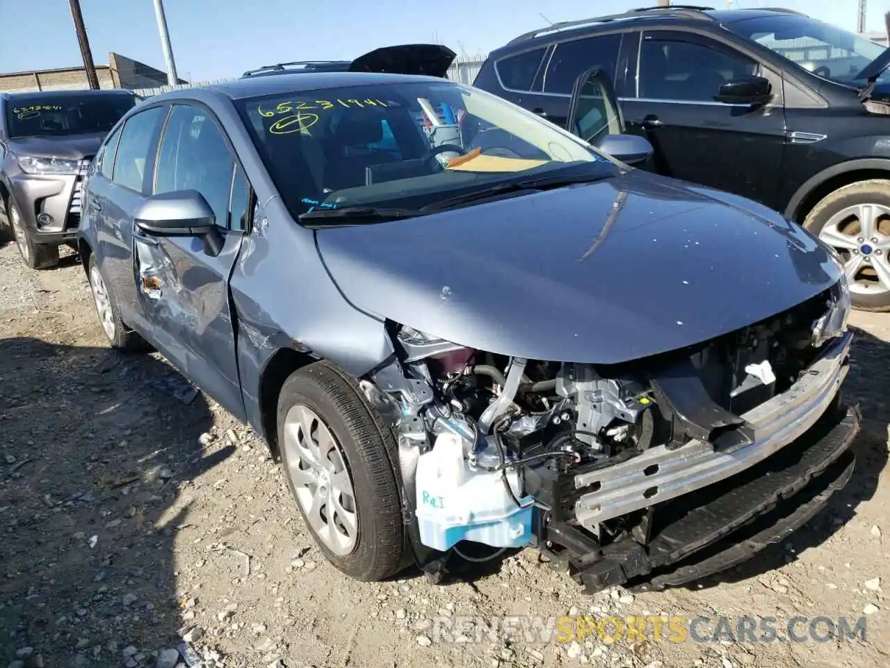 1 Photograph of a damaged car JTDEPMAE0MJ133067 TOYOTA COROLLA 2021