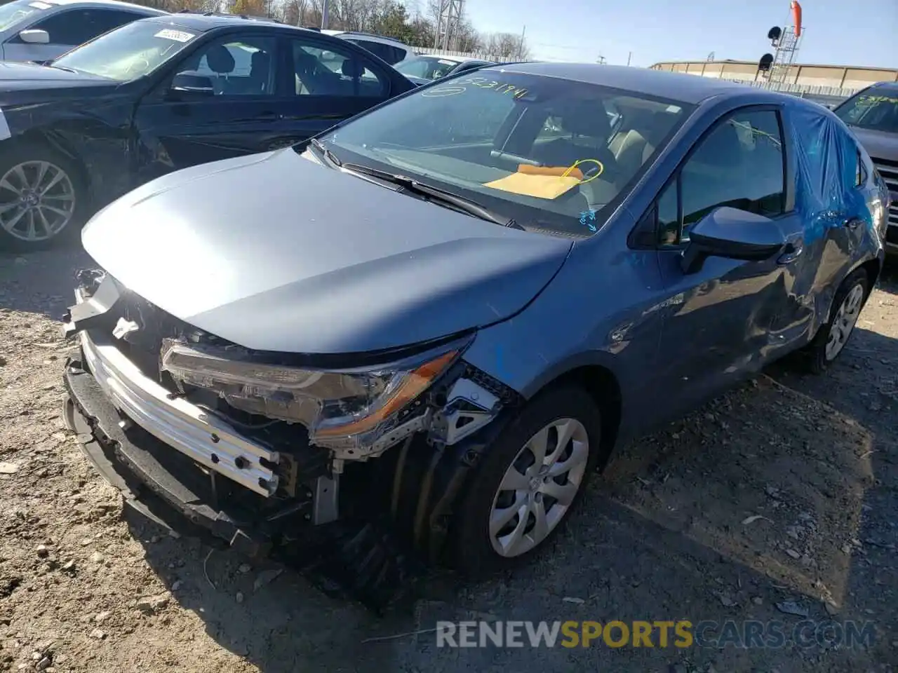 2 Photograph of a damaged car JTDEPMAE0MJ133067 TOYOTA COROLLA 2021