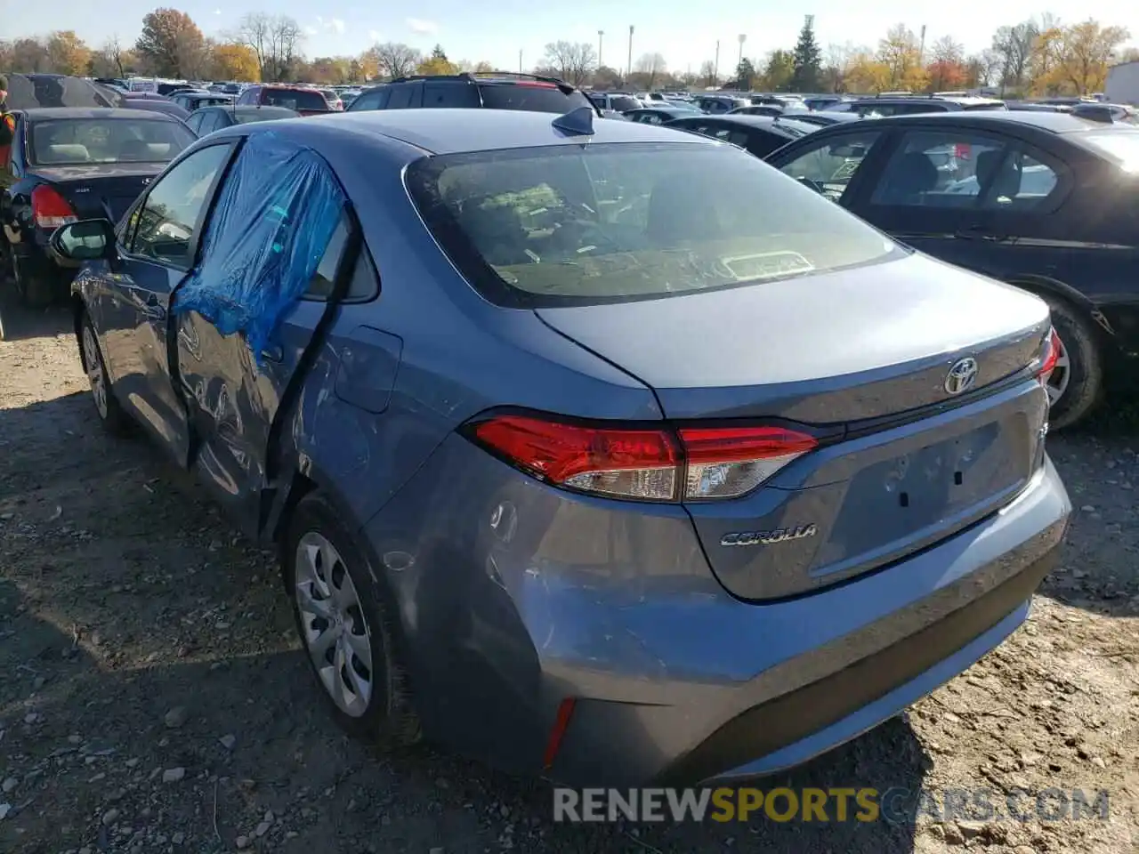 3 Photograph of a damaged car JTDEPMAE0MJ133067 TOYOTA COROLLA 2021