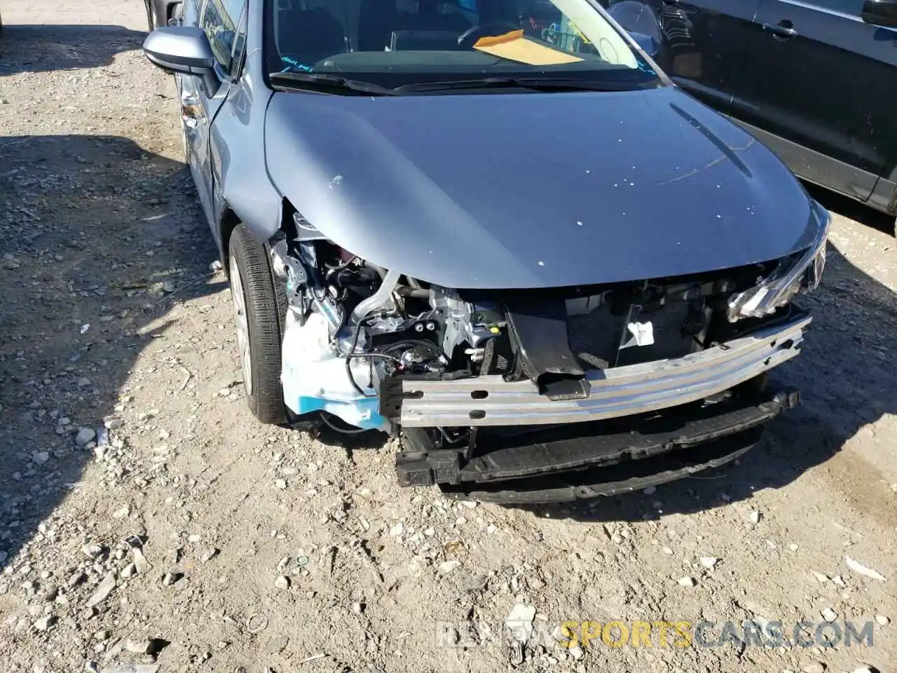 9 Photograph of a damaged car JTDEPMAE0MJ133067 TOYOTA COROLLA 2021