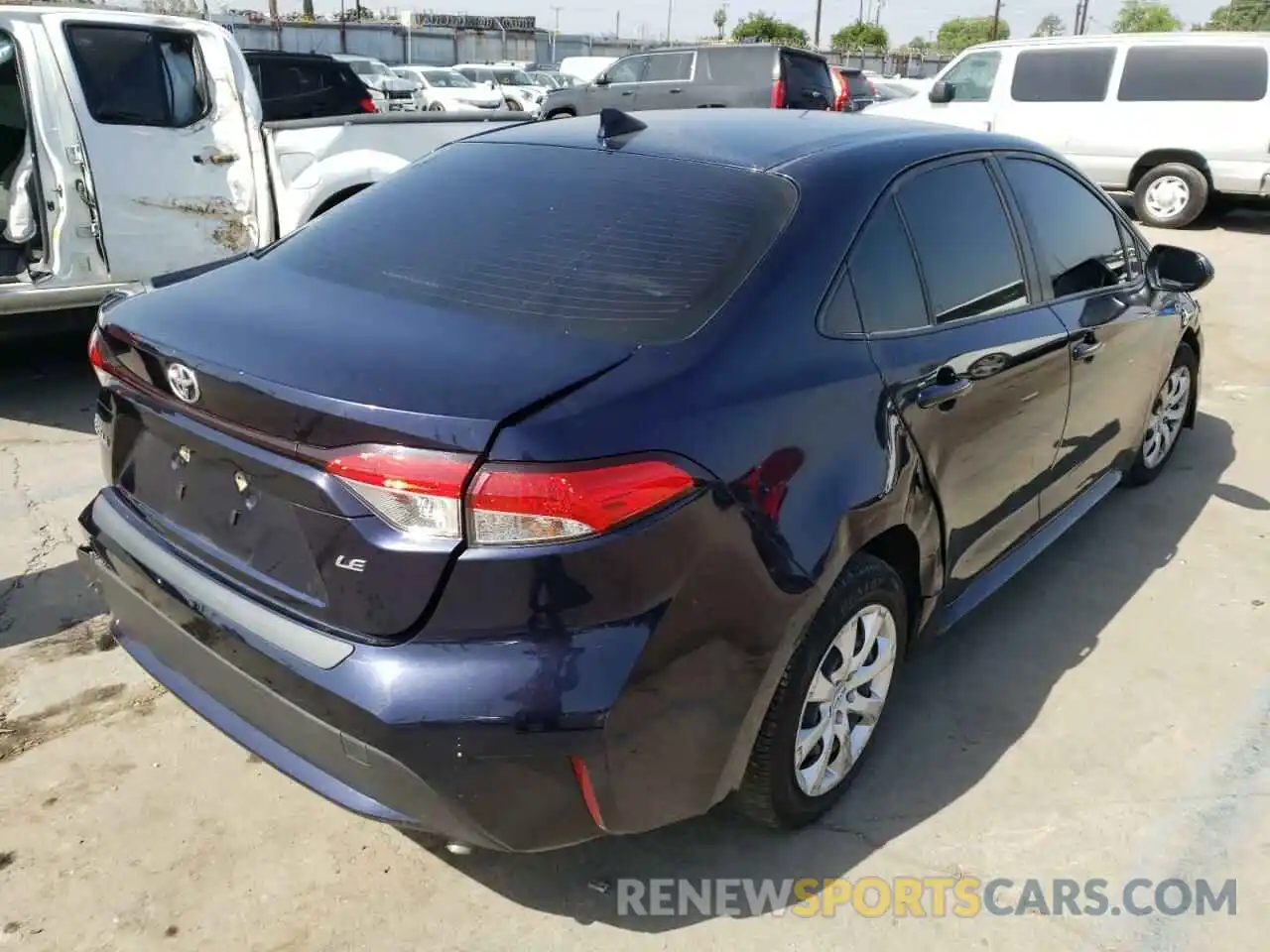 4 Photograph of a damaged car JTDEPMAE0MJ134414 TOYOTA COROLLA 2021