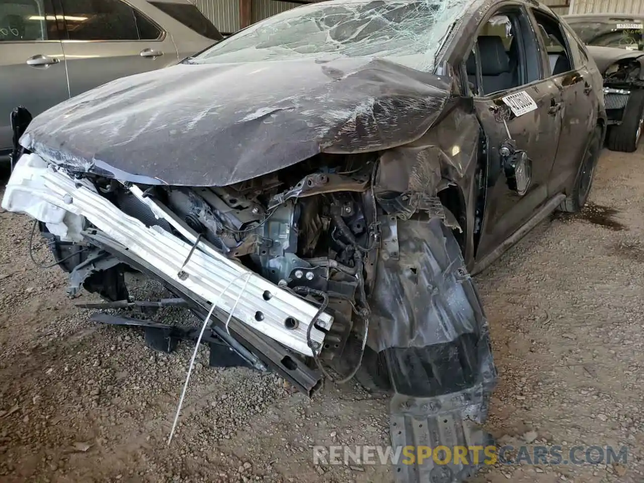 2 Photograph of a damaged car JTDEPMAE0MJ134705 TOYOTA COROLLA 2021