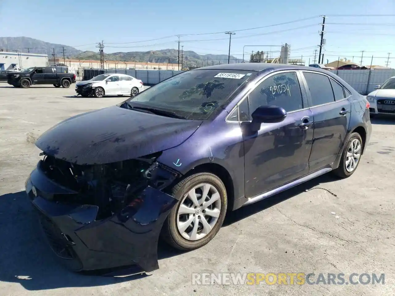 2 Photograph of a damaged car JTDEPMAE0MJ135515 TOYOTA COROLLA 2021