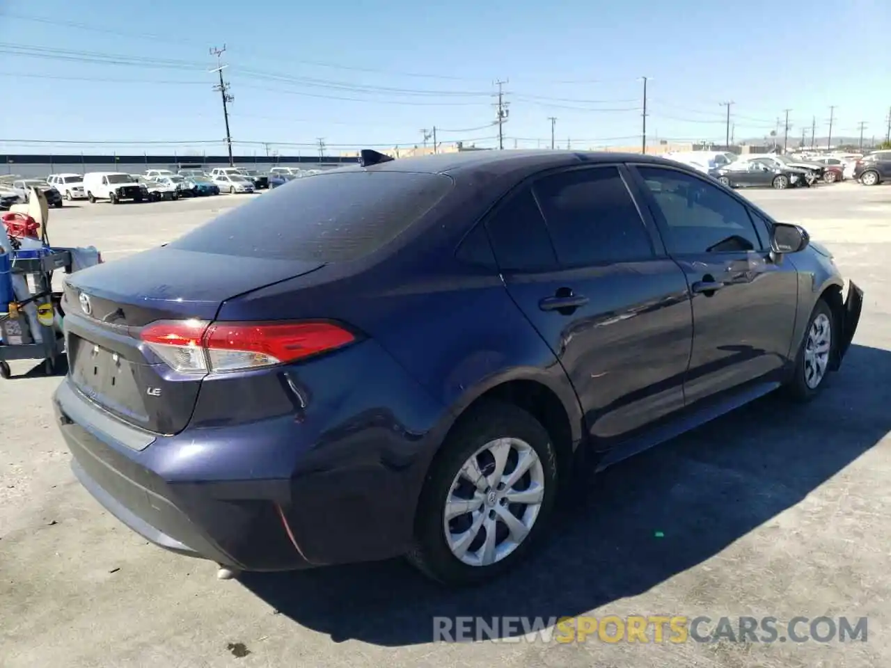 4 Photograph of a damaged car JTDEPMAE0MJ135515 TOYOTA COROLLA 2021