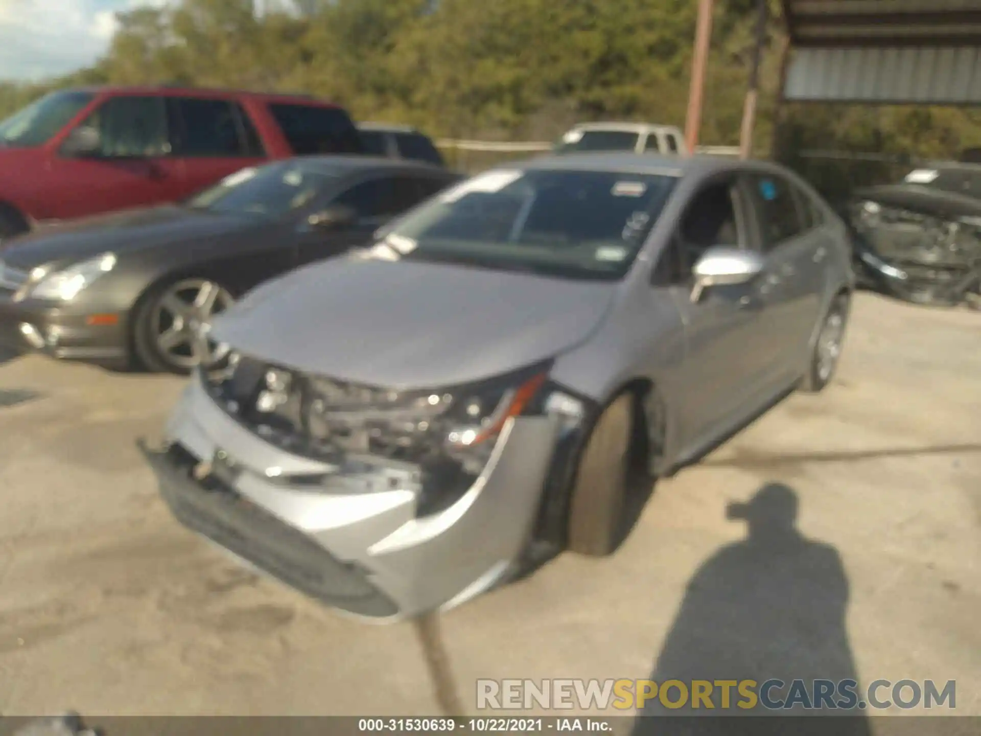 2 Photograph of a damaged car JTDEPMAE0MJ136194 TOYOTA COROLLA 2021