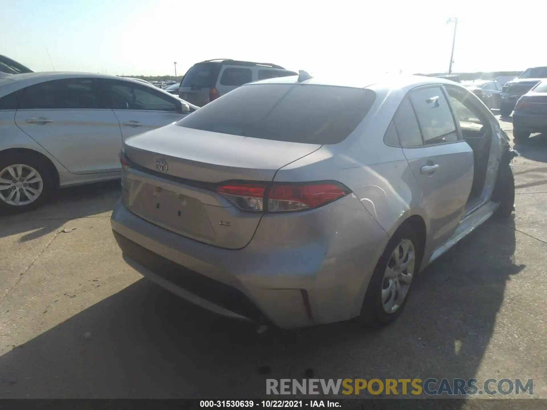 4 Photograph of a damaged car JTDEPMAE0MJ136194 TOYOTA COROLLA 2021