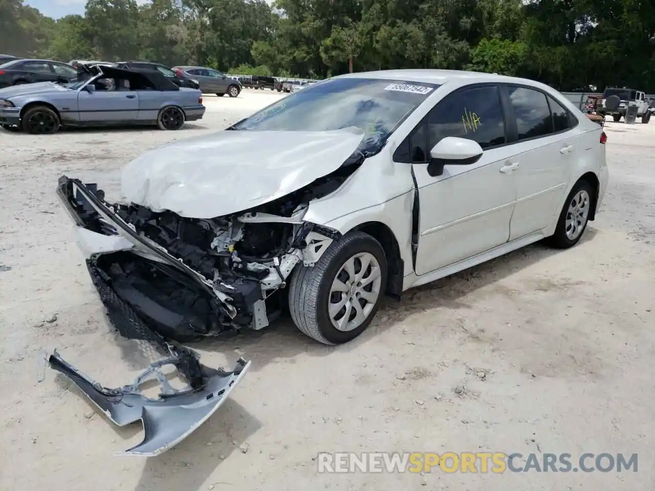 2 Photograph of a damaged car JTDEPMAE0MJ136471 TOYOTA COROLLA 2021