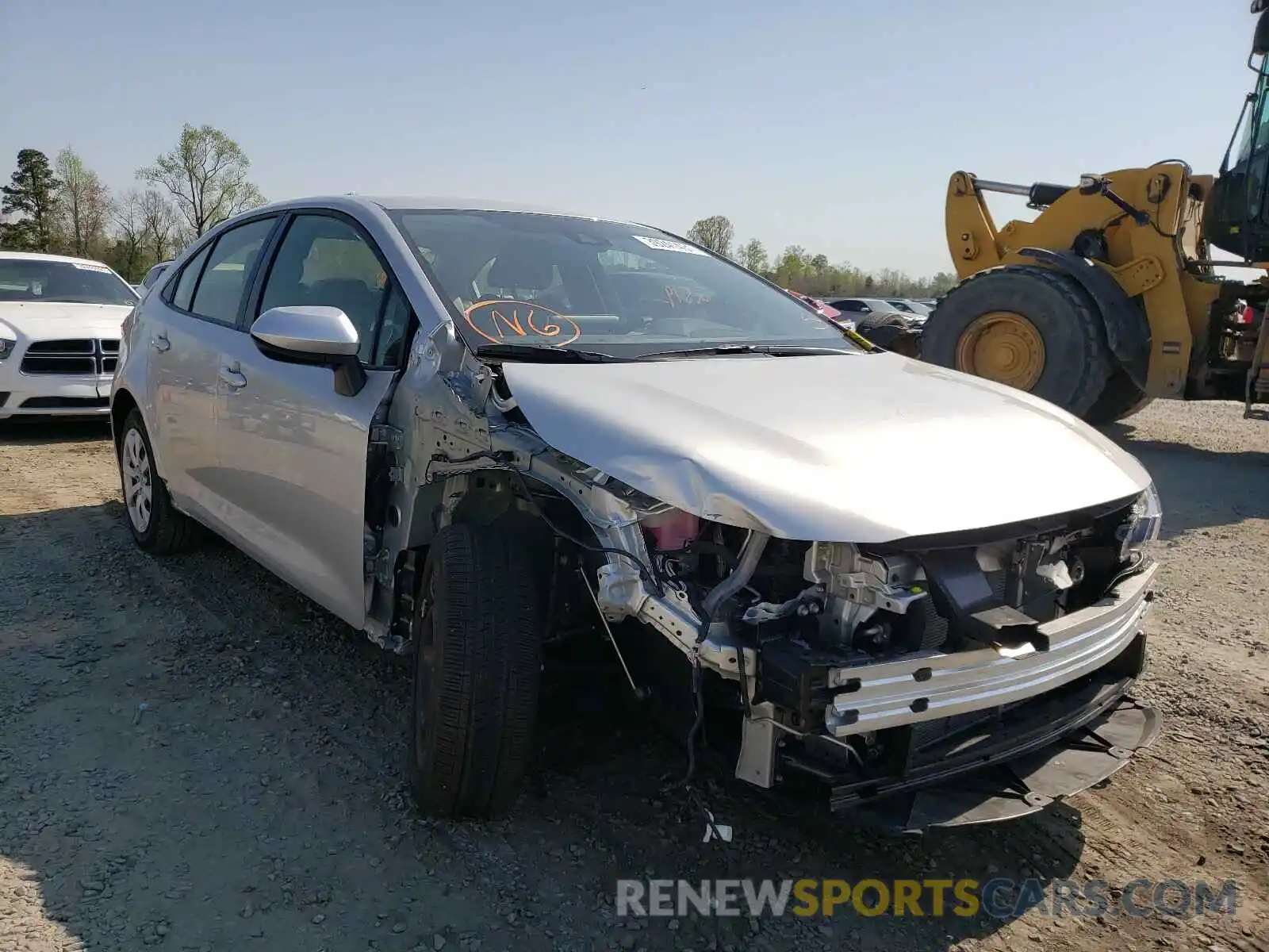 1 Photograph of a damaged car JTDEPMAE0MJ137135 TOYOTA COROLLA 2021