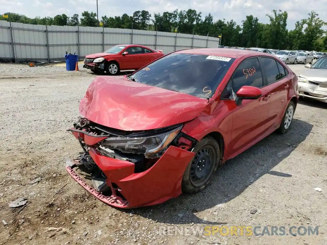 2 Photograph of a damaged car JTDEPMAE0MJ137443 TOYOTA COROLLA 2021