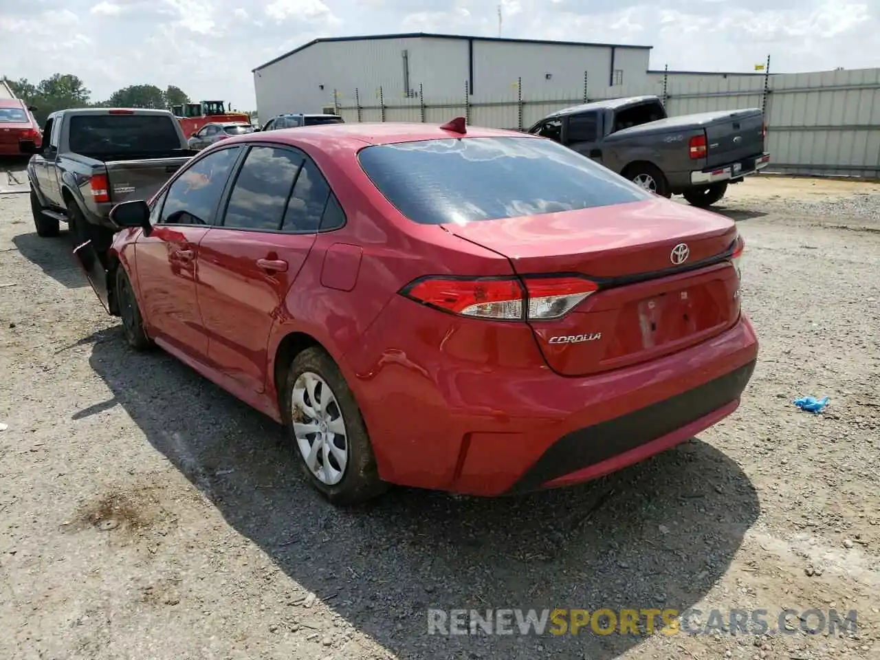 3 Photograph of a damaged car JTDEPMAE0MJ137443 TOYOTA COROLLA 2021