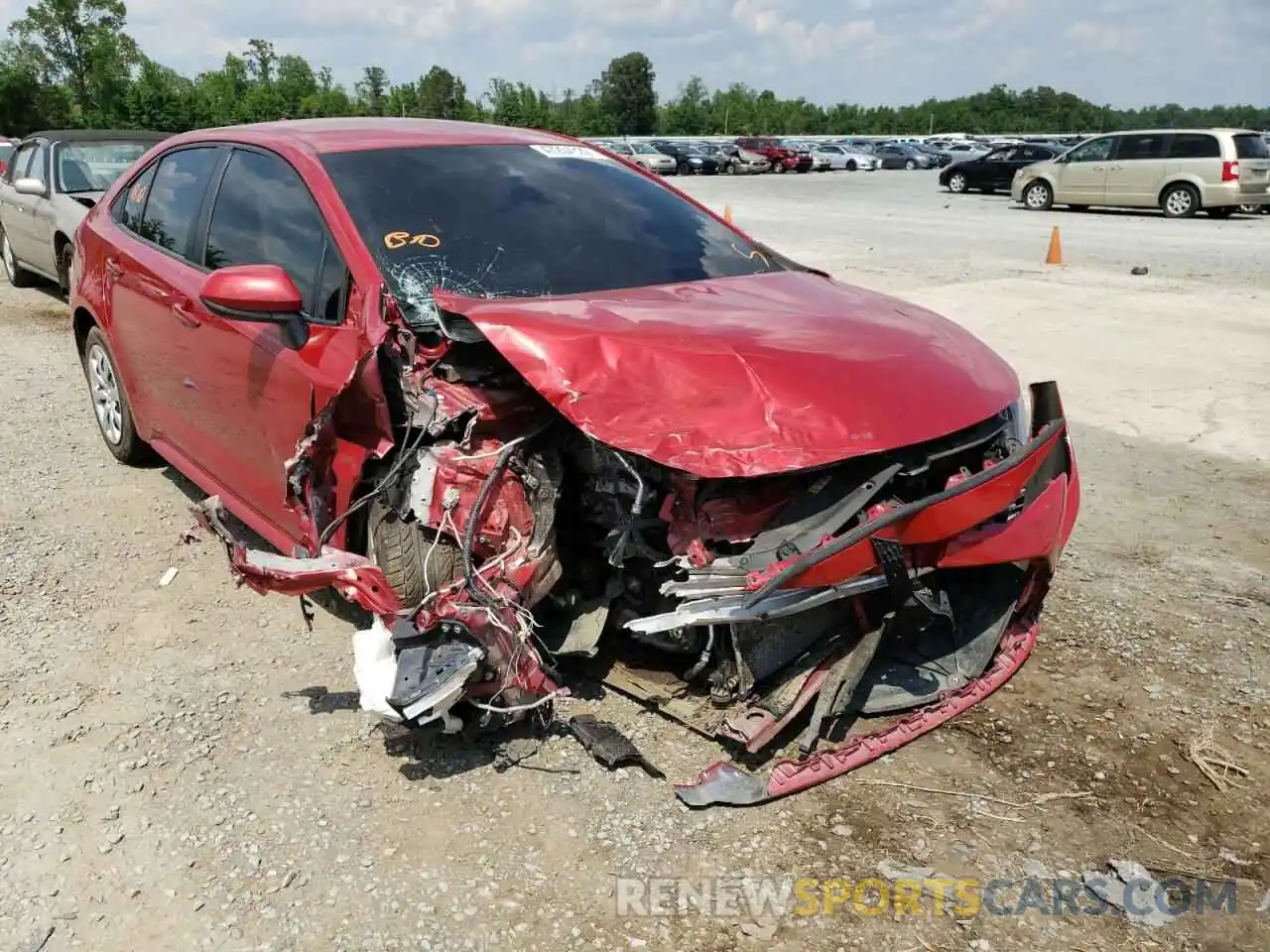 9 Photograph of a damaged car JTDEPMAE0MJ137443 TOYOTA COROLLA 2021