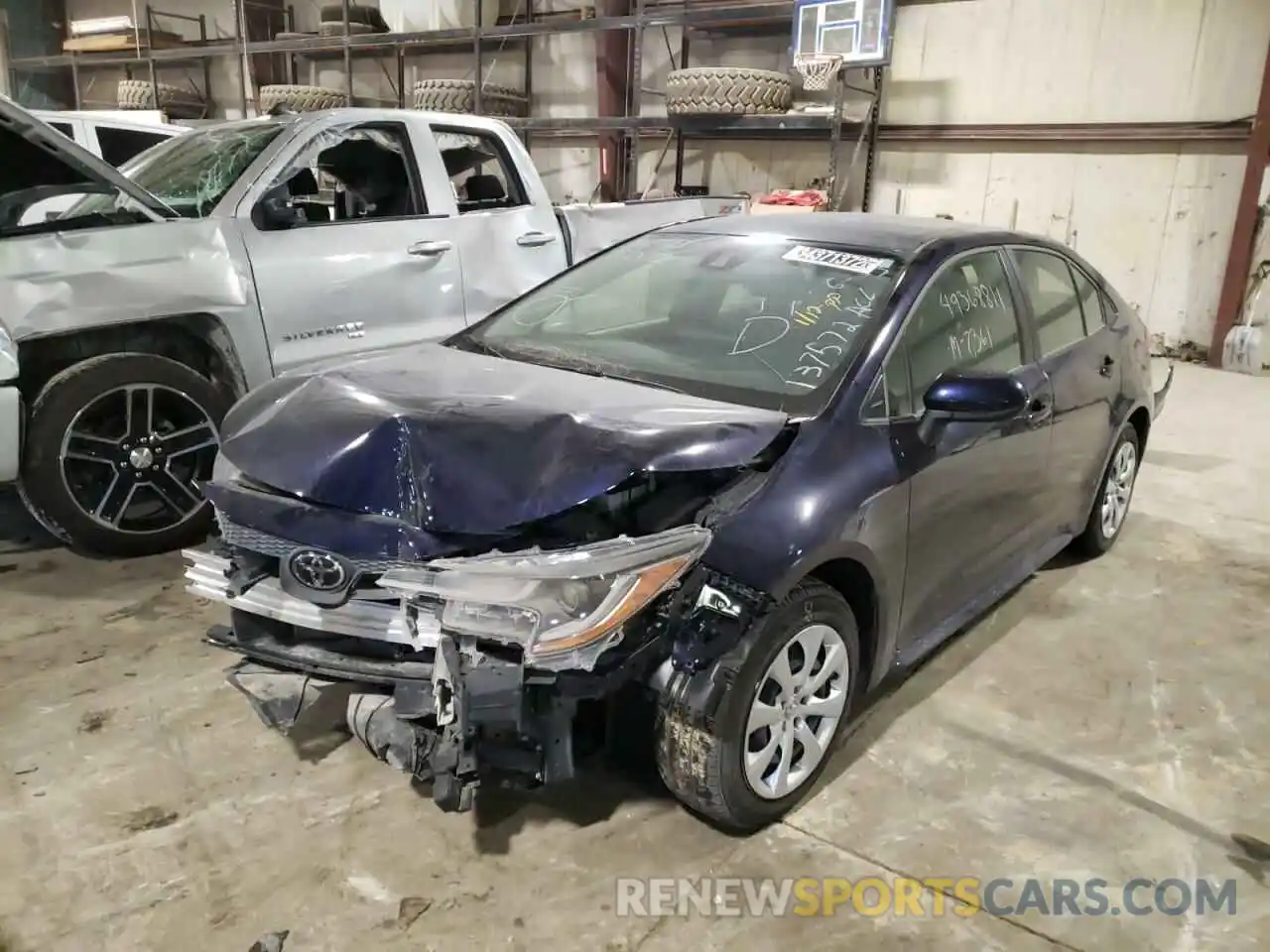 2 Photograph of a damaged car JTDEPMAE0MJ137572 TOYOTA COROLLA 2021