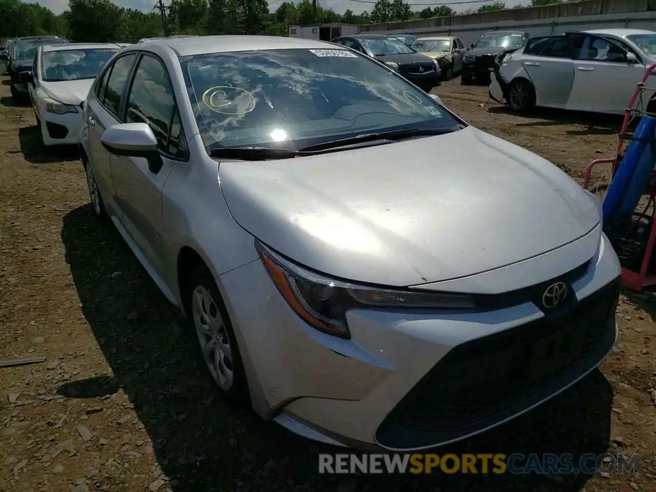 1 Photograph of a damaged car JTDEPMAE0MJ137703 TOYOTA COROLLA 2021