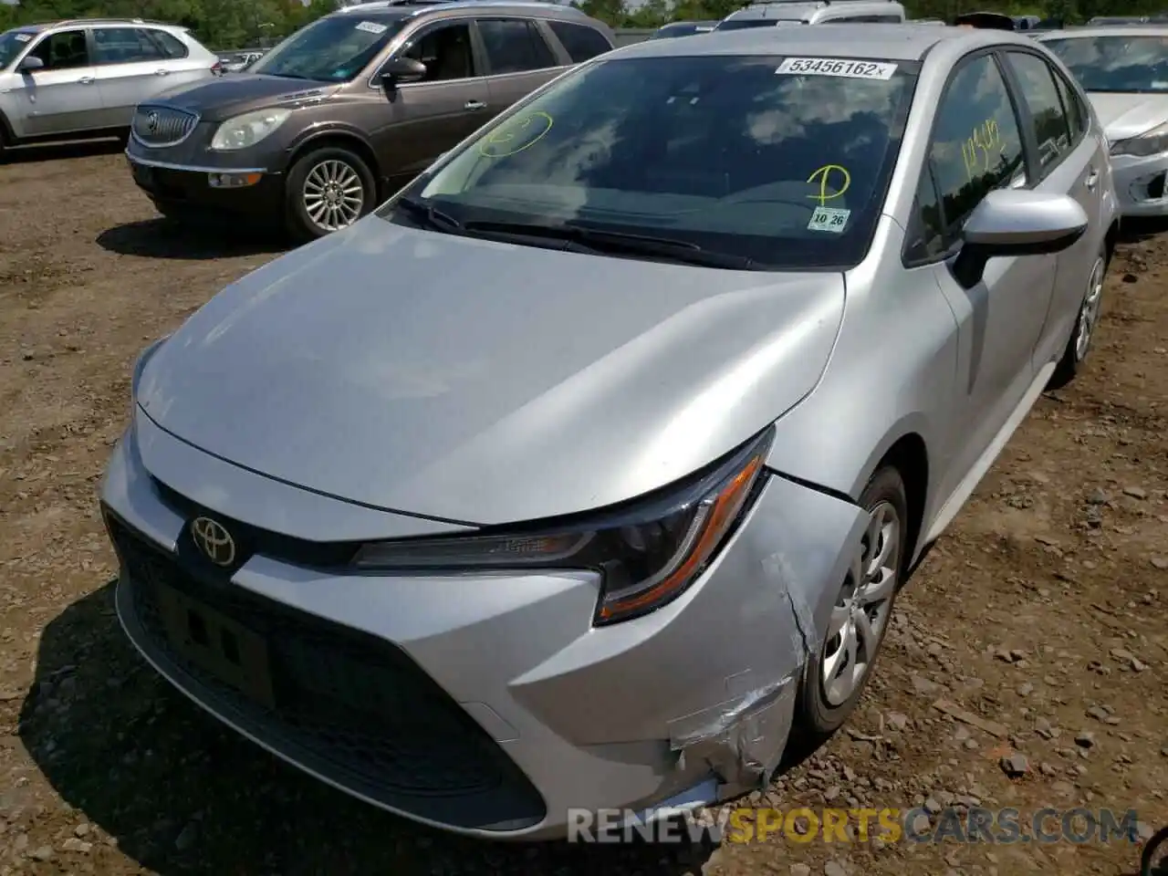 2 Photograph of a damaged car JTDEPMAE0MJ137703 TOYOTA COROLLA 2021