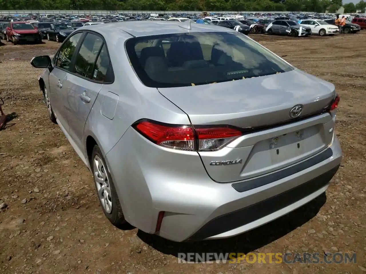 3 Photograph of a damaged car JTDEPMAE0MJ137703 TOYOTA COROLLA 2021