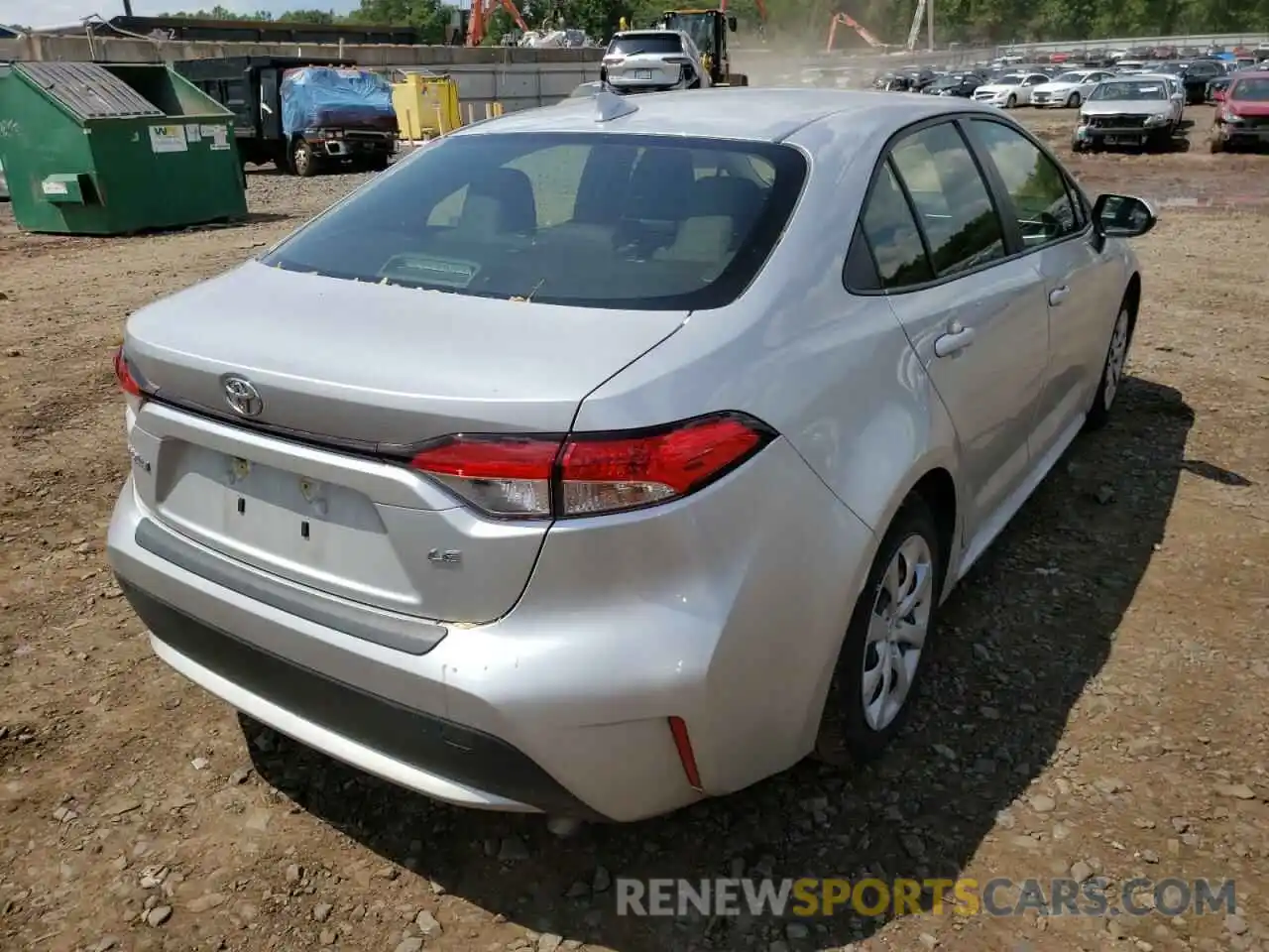 4 Photograph of a damaged car JTDEPMAE0MJ137703 TOYOTA COROLLA 2021