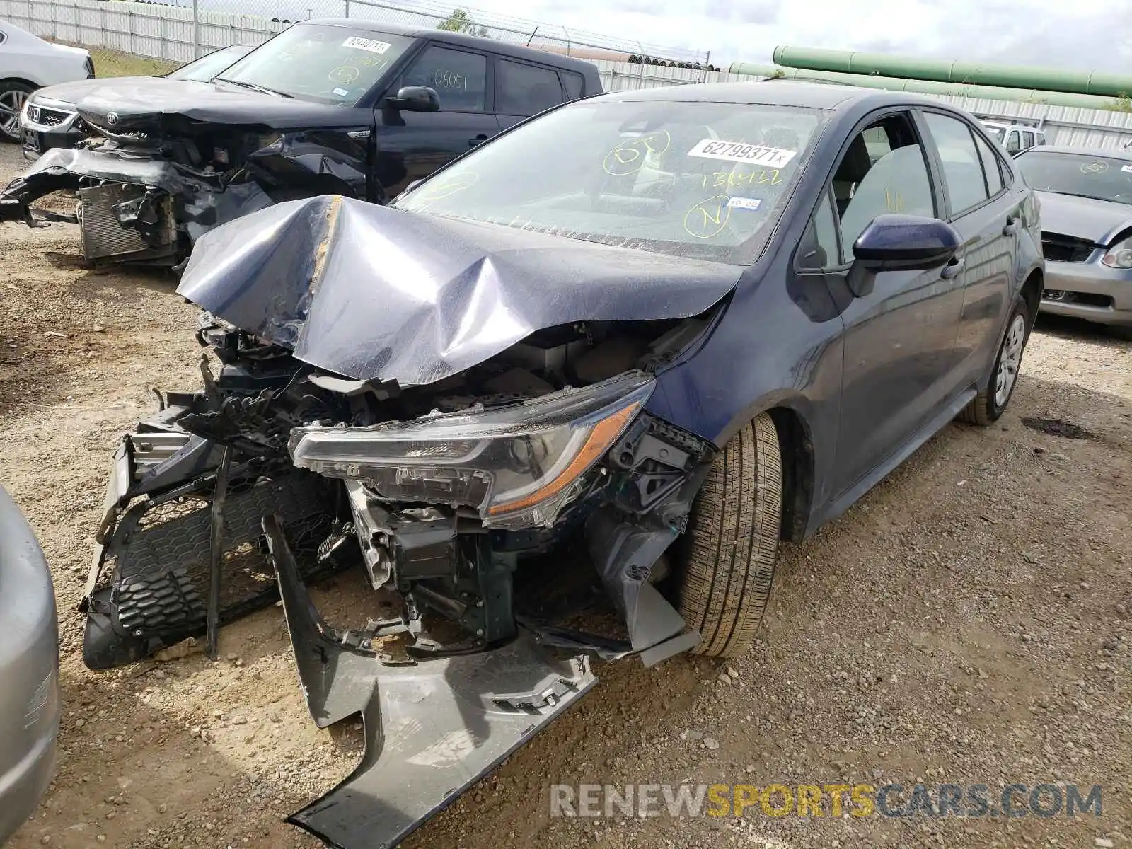 2 Photograph of a damaged car JTDEPMAE0MJ138432 TOYOTA COROLLA 2021