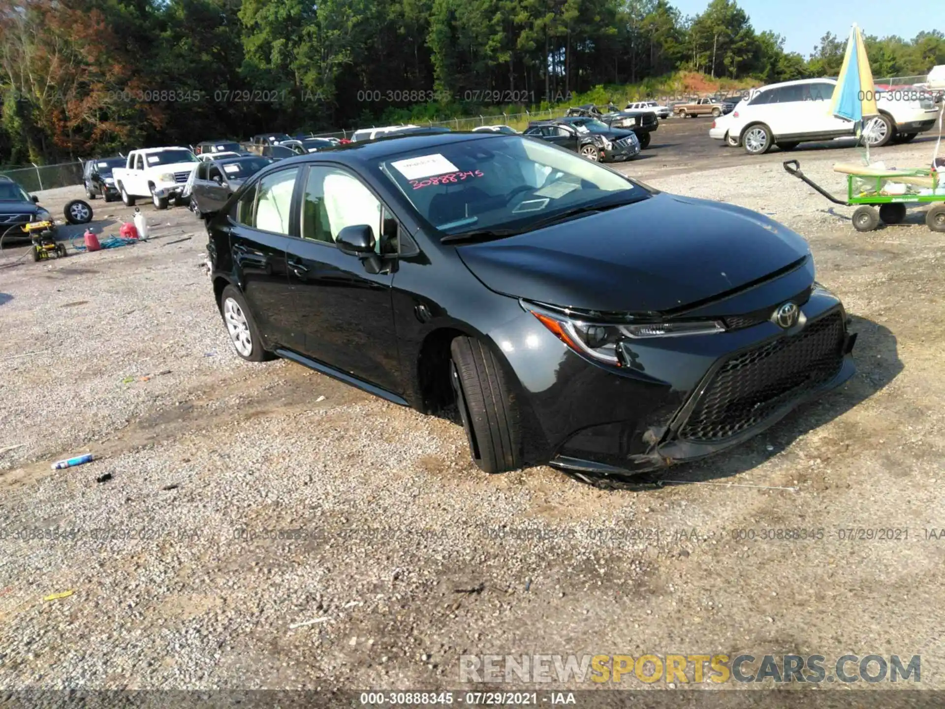 1 Photograph of a damaged car JTDEPMAE0MJ139032 TOYOTA COROLLA 2021