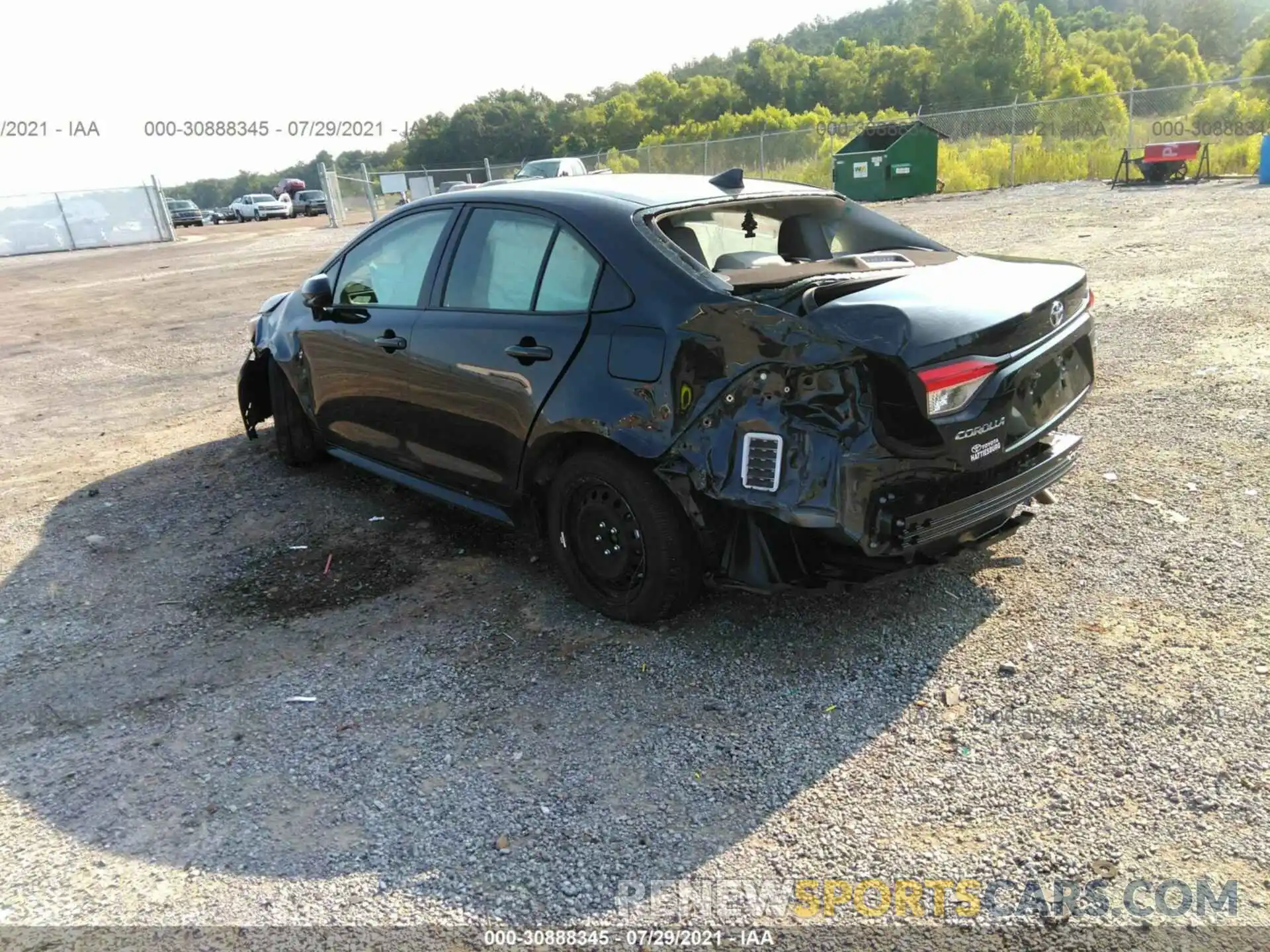 3 Photograph of a damaged car JTDEPMAE0MJ139032 TOYOTA COROLLA 2021