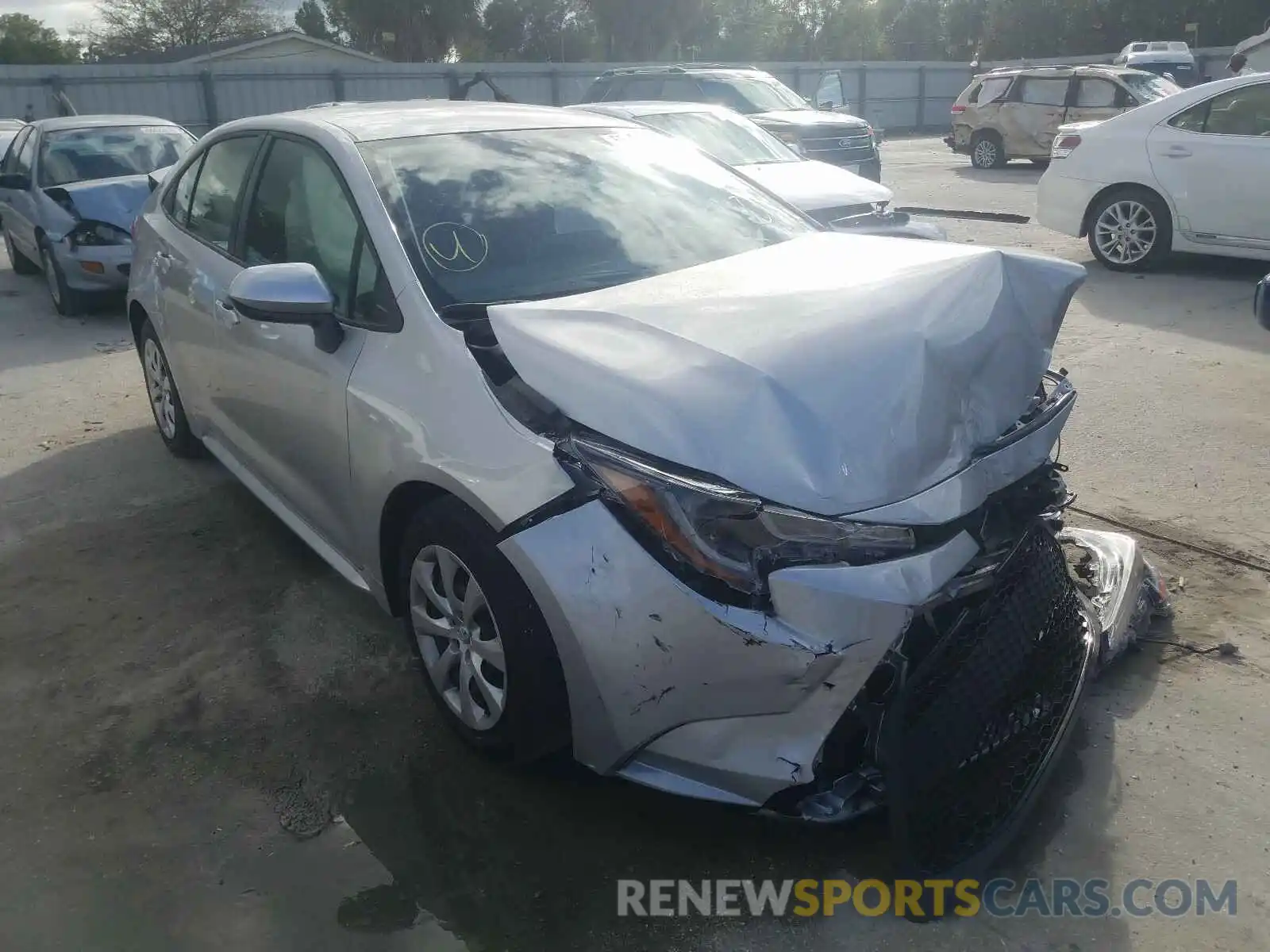 1 Photograph of a damaged car JTDEPMAE0MJ140858 TOYOTA COROLLA 2021