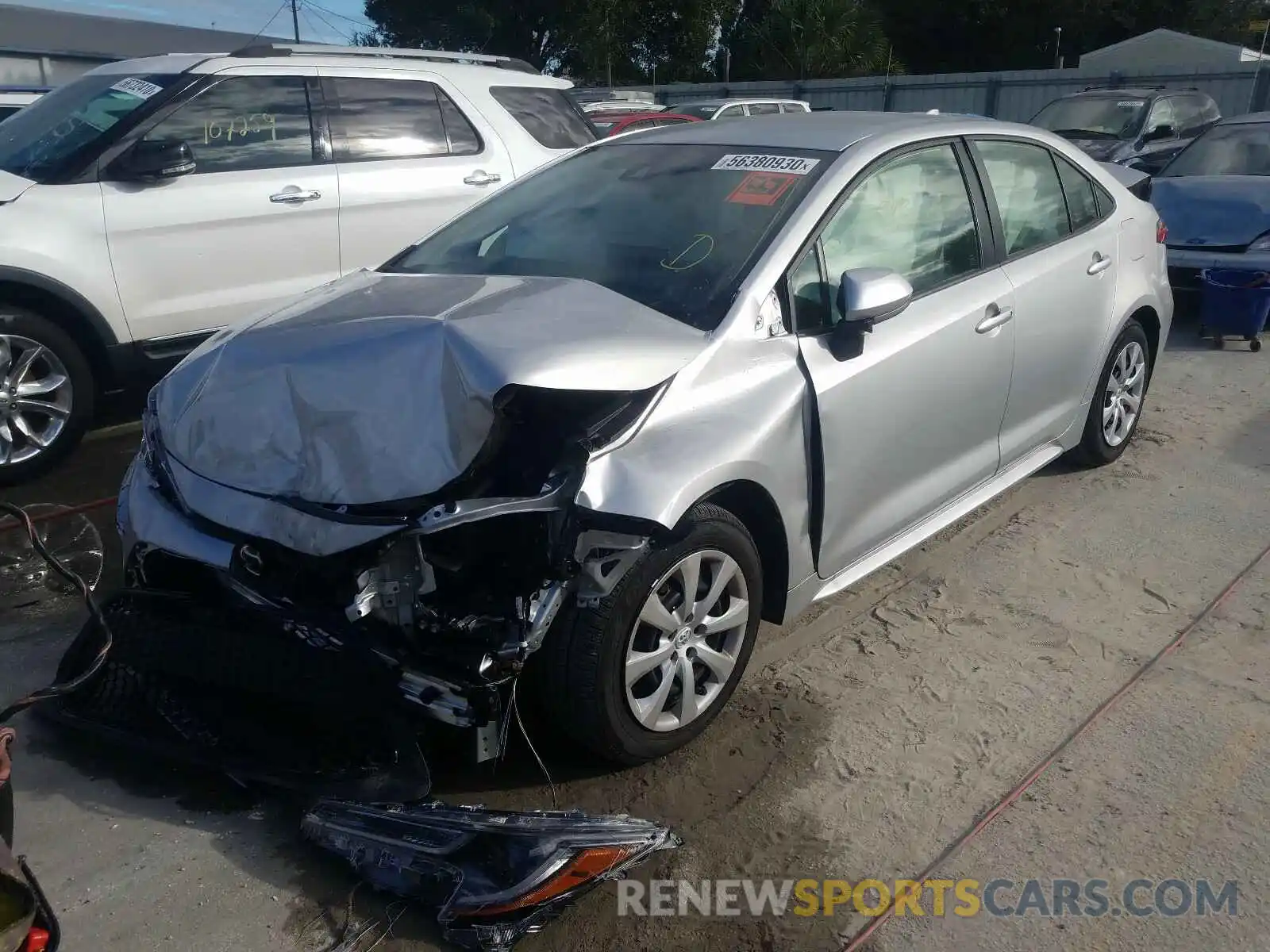 2 Photograph of a damaged car JTDEPMAE0MJ140858 TOYOTA COROLLA 2021