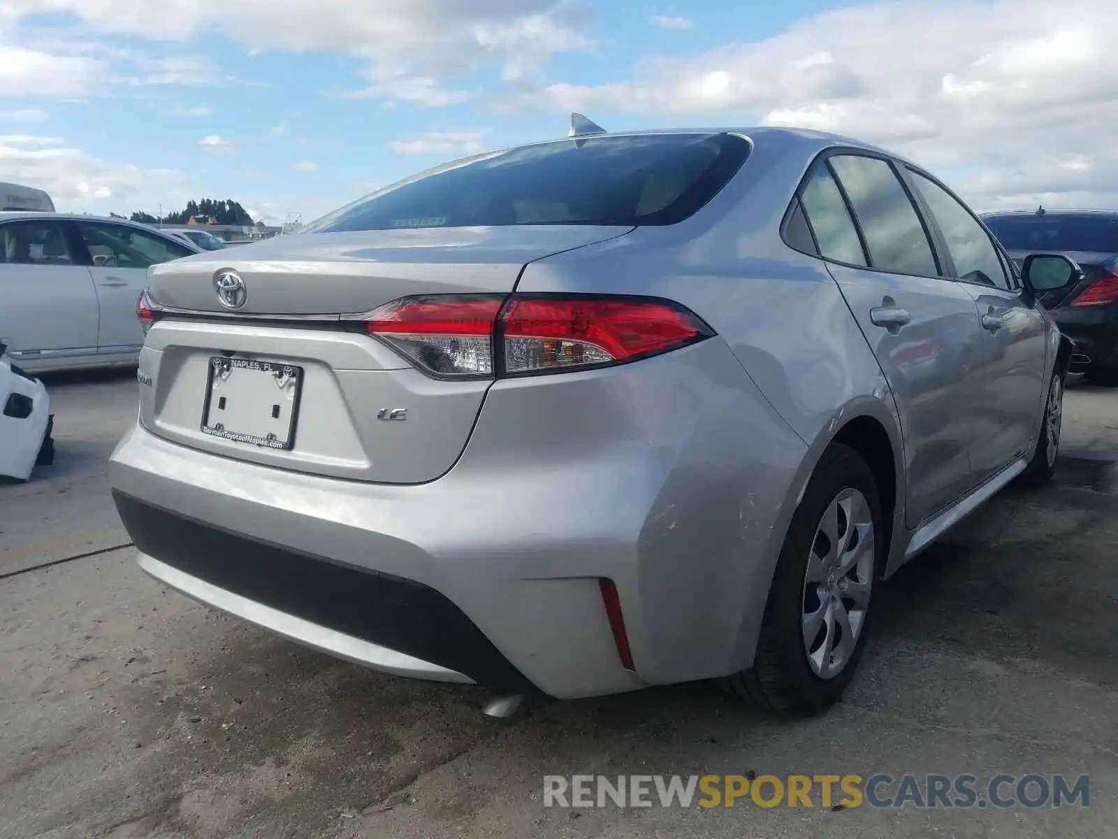 4 Photograph of a damaged car JTDEPMAE0MJ140858 TOYOTA COROLLA 2021