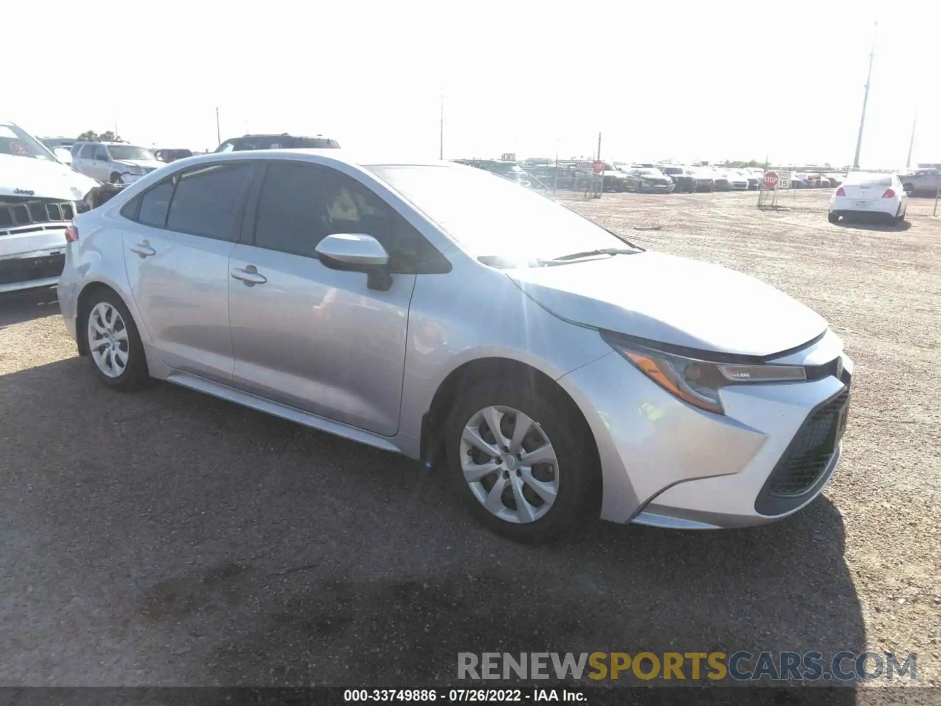 1 Photograph of a damaged car JTDEPMAE0MJ141976 TOYOTA COROLLA 2021