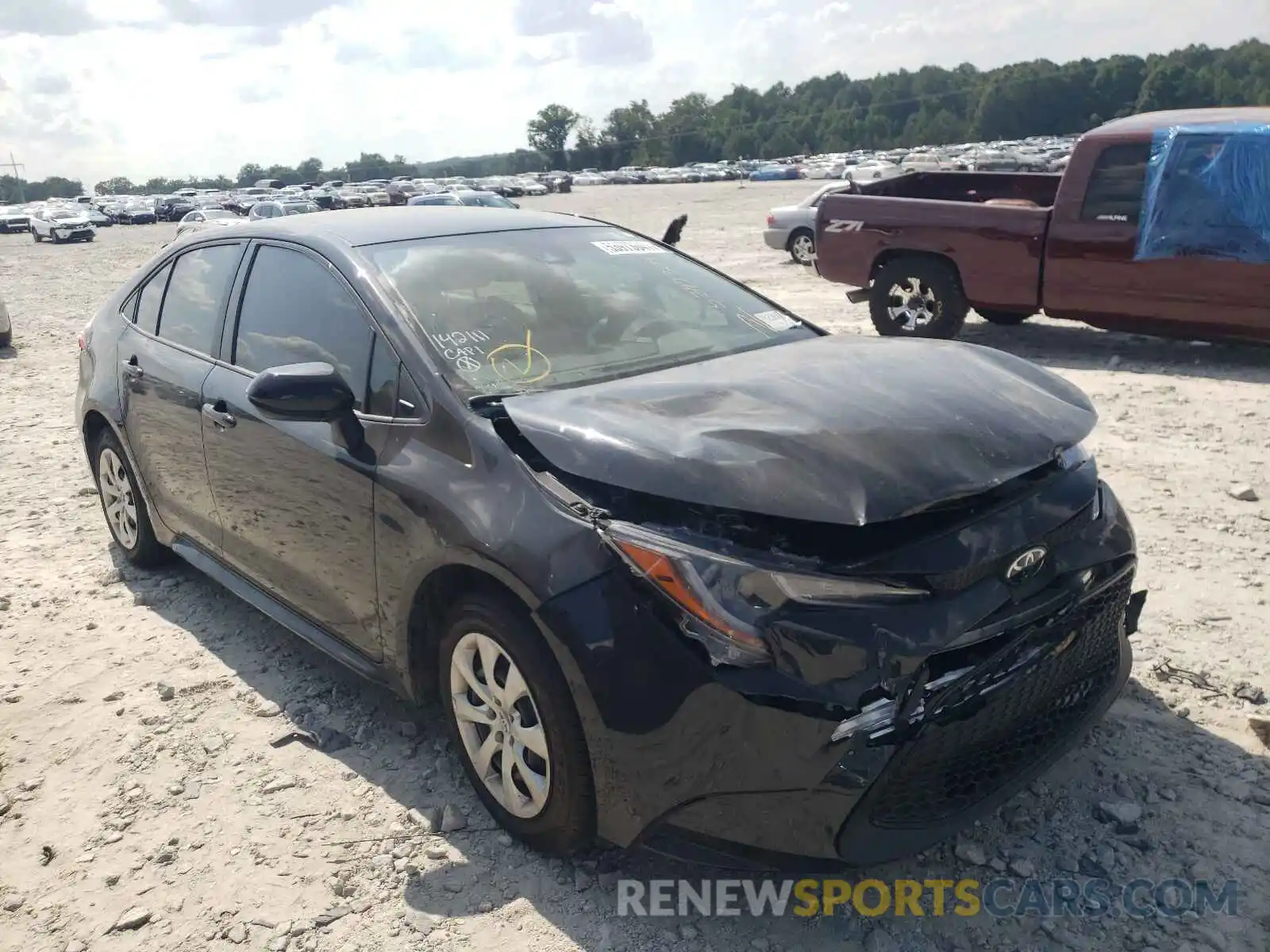 1 Photograph of a damaged car JTDEPMAE0MJ142111 TOYOTA COROLLA 2021