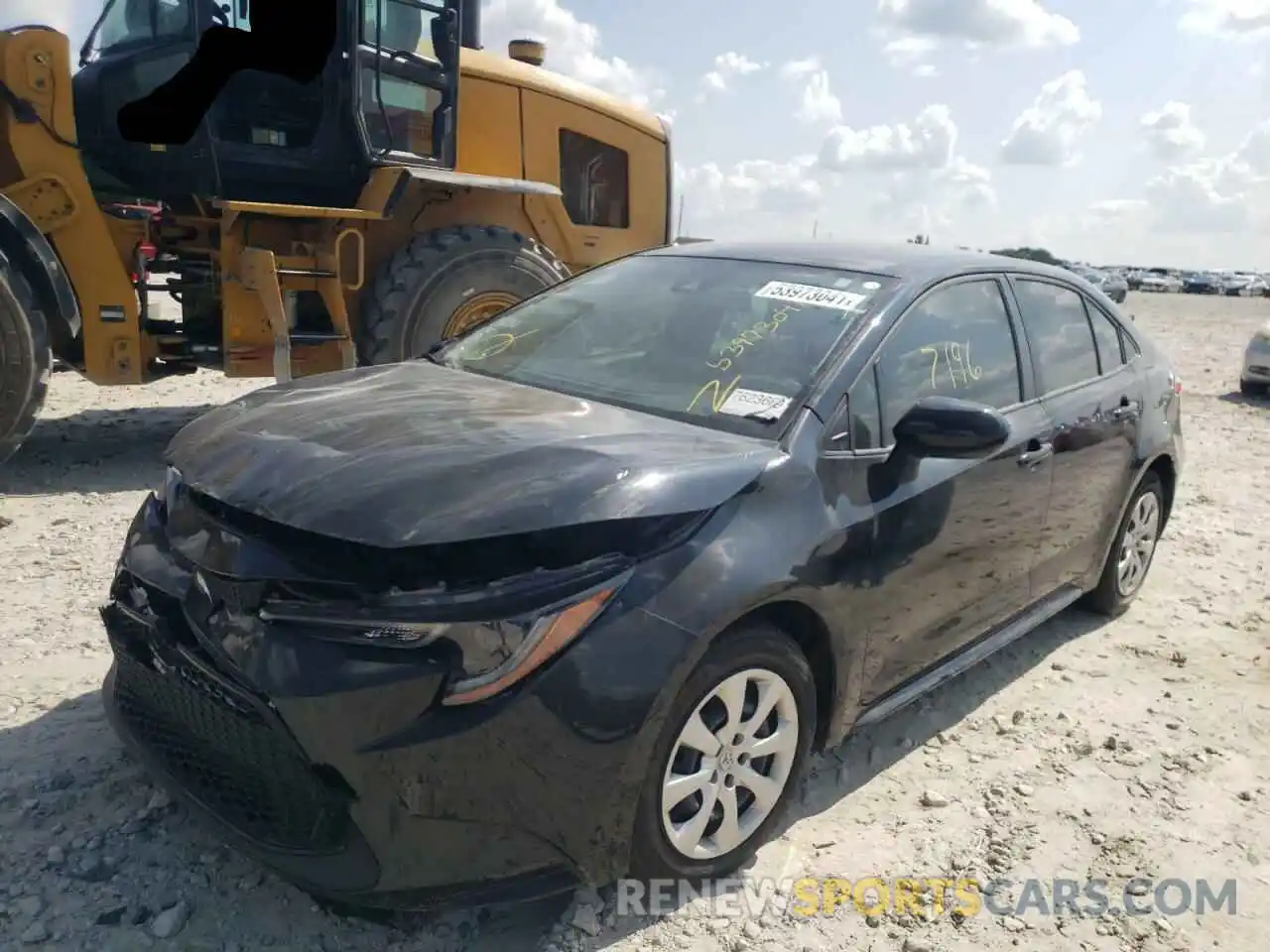 2 Photograph of a damaged car JTDEPMAE0MJ142111 TOYOTA COROLLA 2021