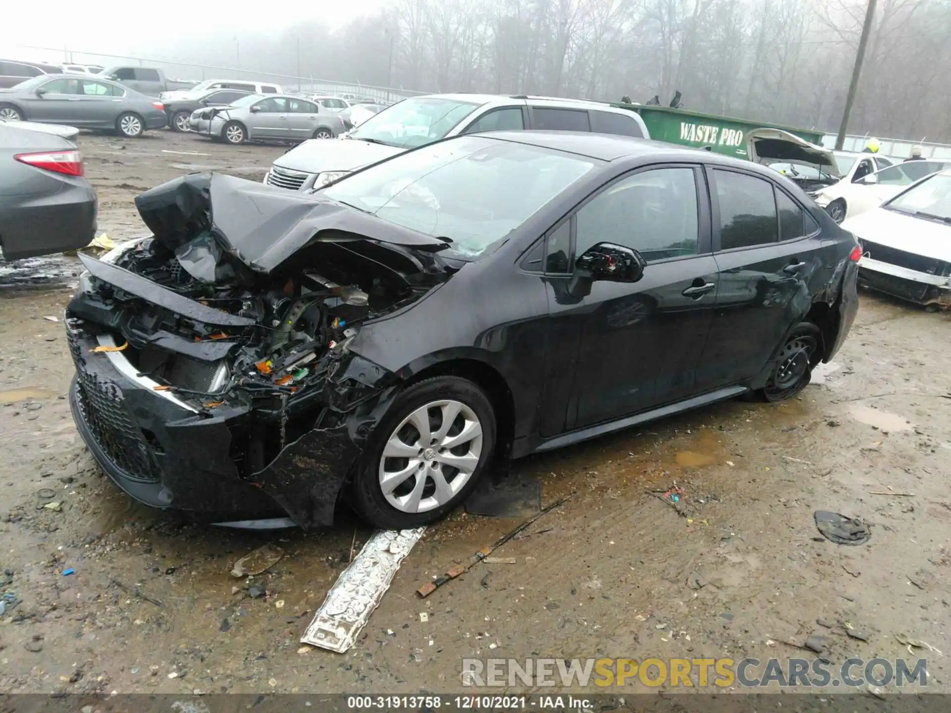 2 Photograph of a damaged car JTDEPMAE0MJ142156 TOYOTA COROLLA 2021