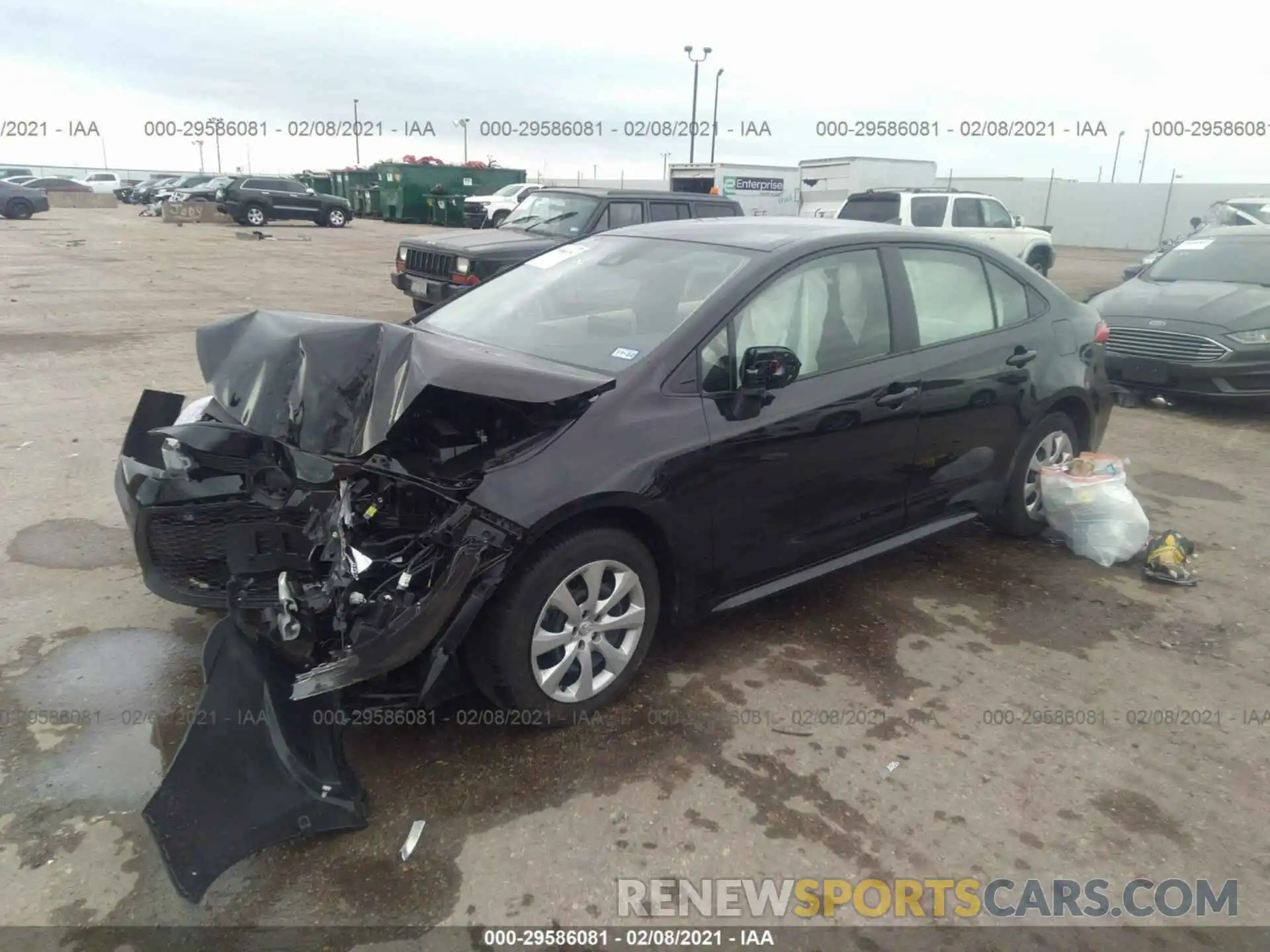 2 Photograph of a damaged car JTDEPMAE0MJ142870 TOYOTA COROLLA 2021