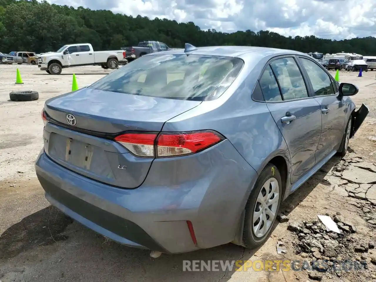 4 Photograph of a damaged car JTDEPMAE0MJ143579 TOYOTA COROLLA 2021