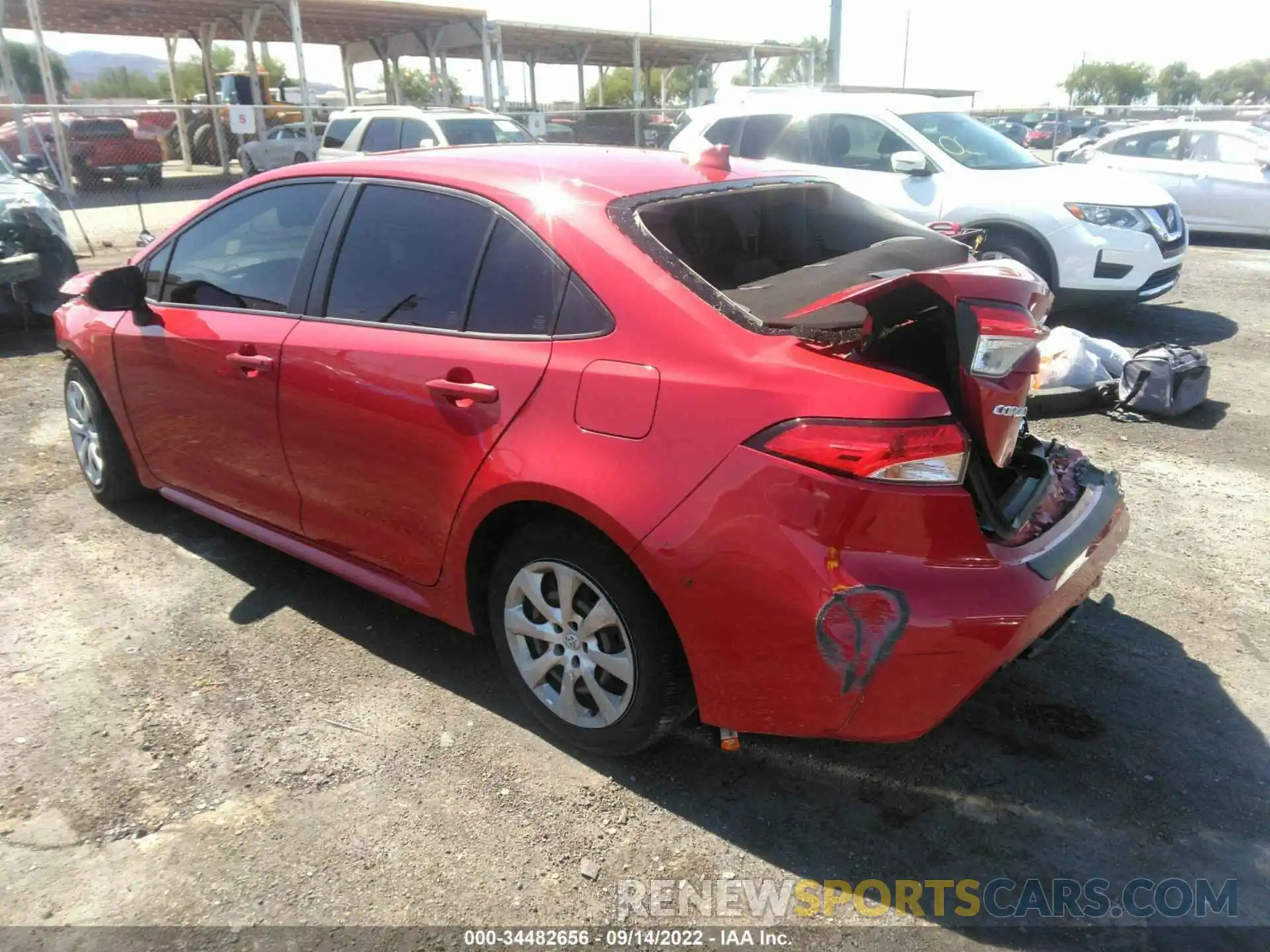 3 Photograph of a damaged car JTDEPMAE0MJ143923 TOYOTA COROLLA 2021