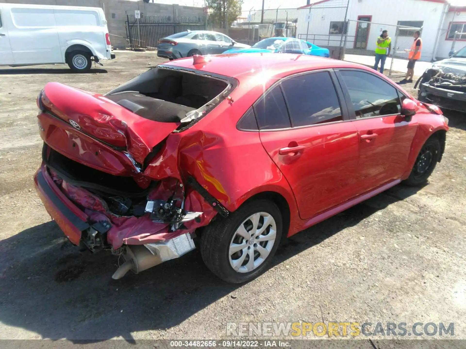 4 Photograph of a damaged car JTDEPMAE0MJ143923 TOYOTA COROLLA 2021