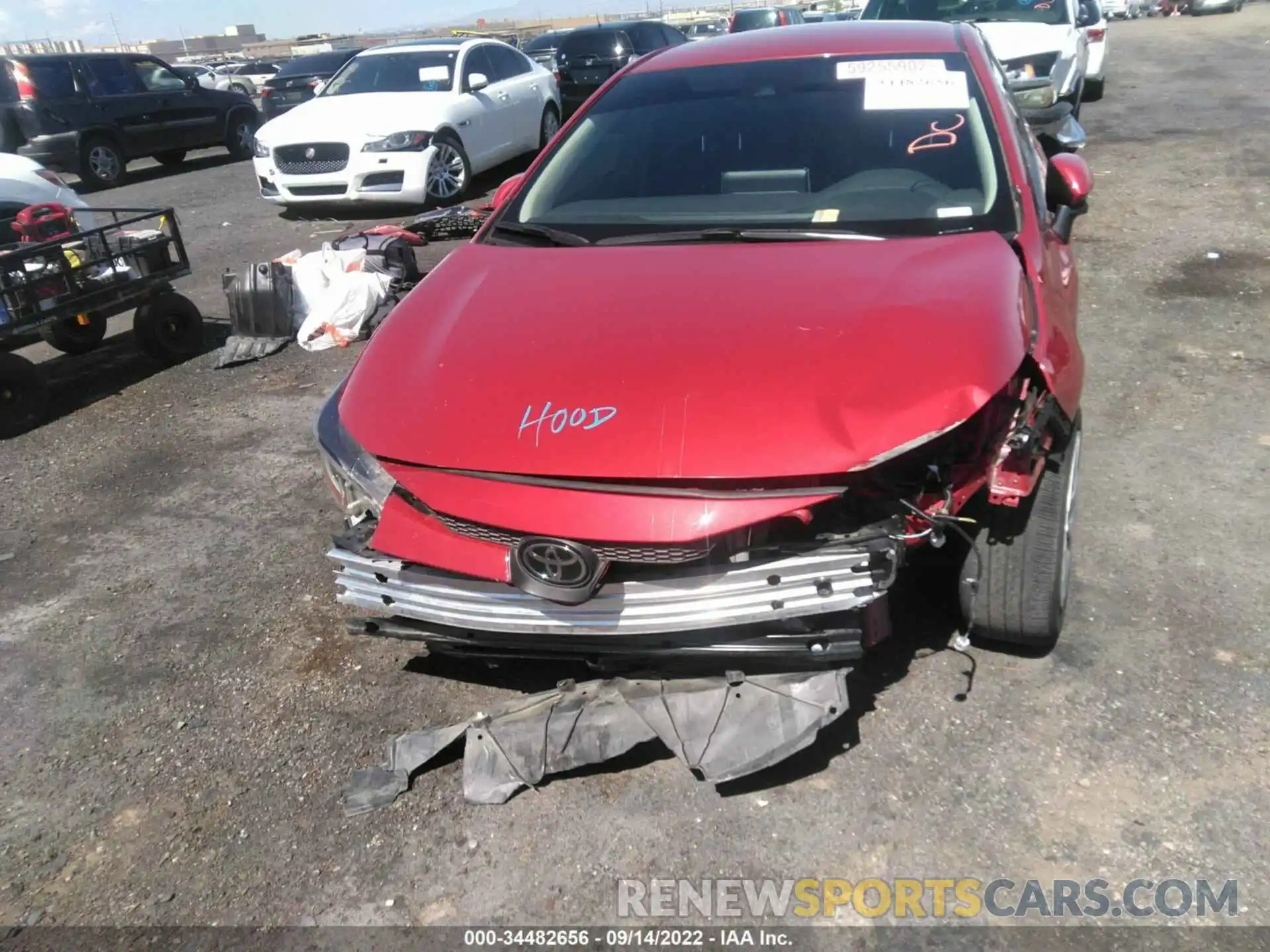 6 Photograph of a damaged car JTDEPMAE0MJ143923 TOYOTA COROLLA 2021