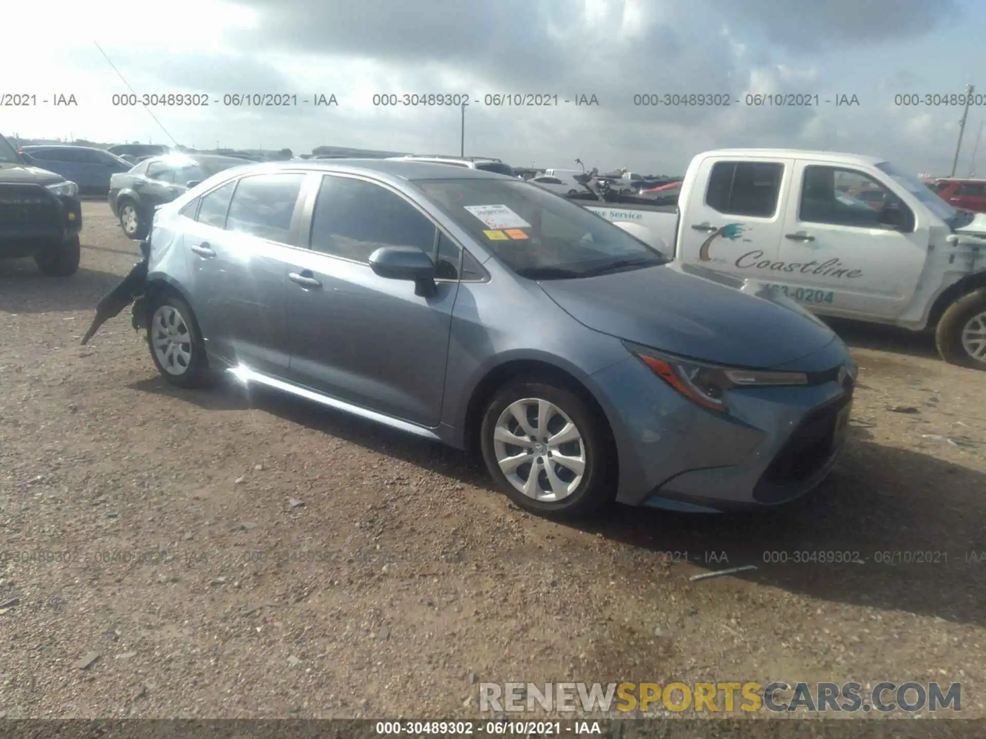 1 Photograph of a damaged car JTDEPMAE0MJ144098 TOYOTA COROLLA 2021