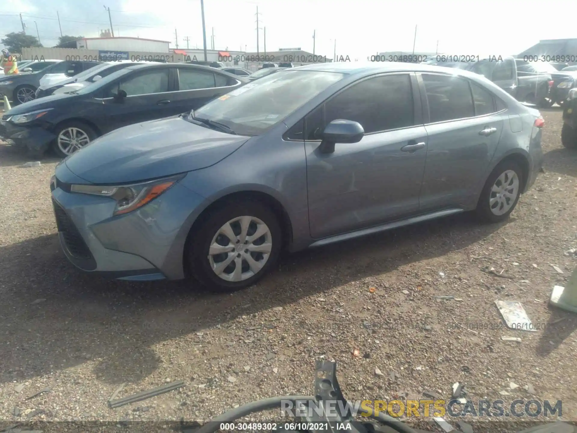 2 Photograph of a damaged car JTDEPMAE0MJ144098 TOYOTA COROLLA 2021