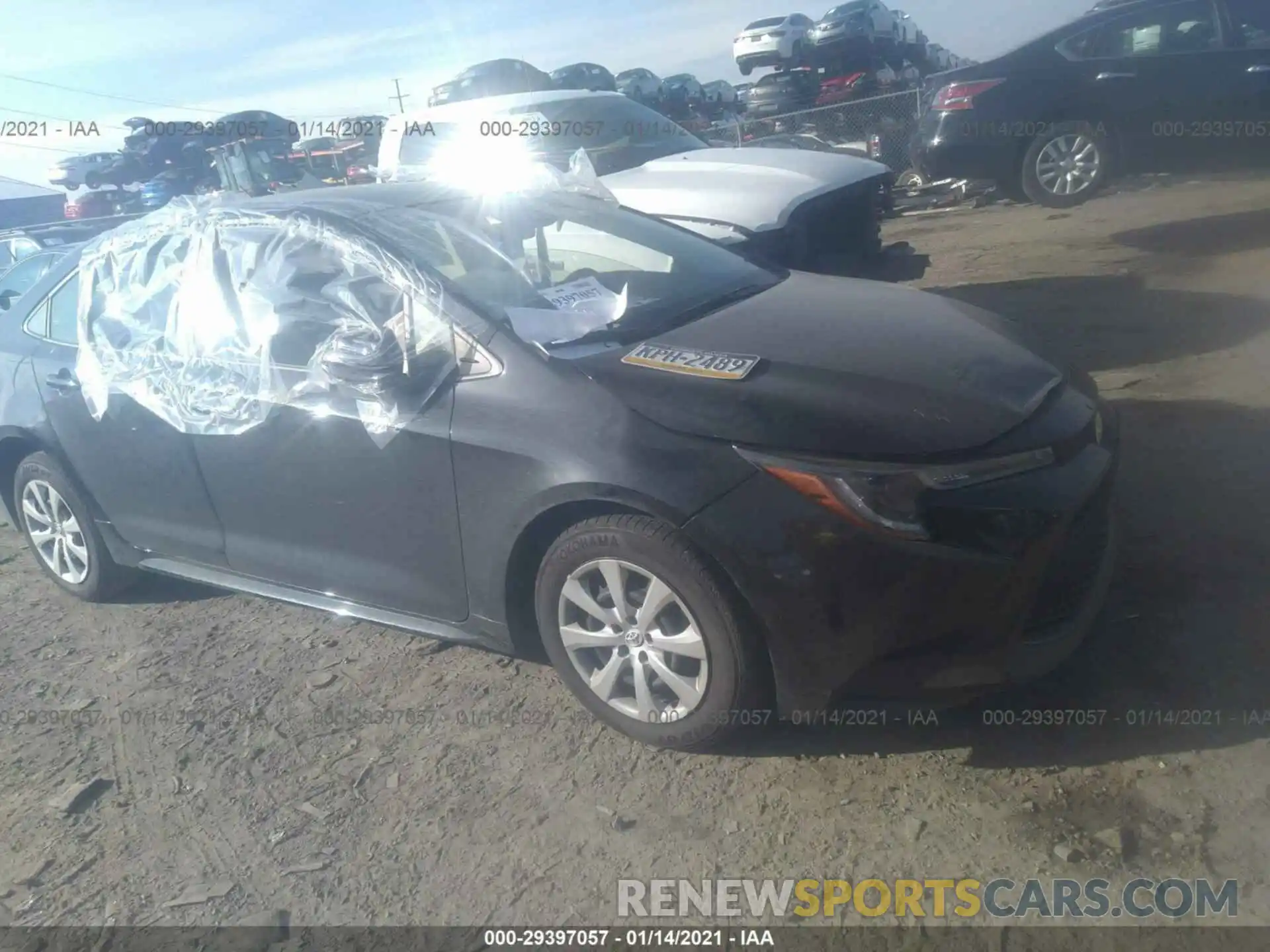 1 Photograph of a damaged car JTDEPMAE0MJ144277 TOYOTA COROLLA 2021