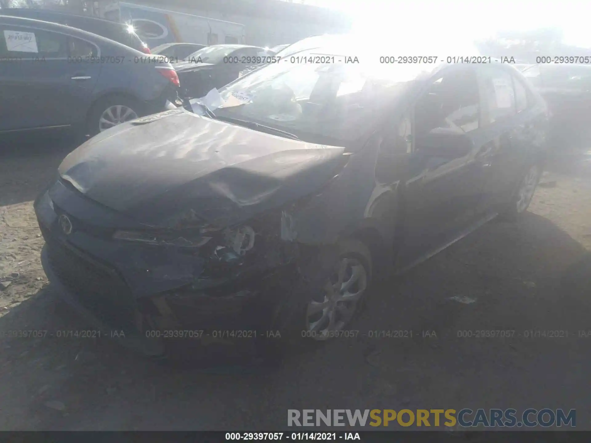 2 Photograph of a damaged car JTDEPMAE0MJ144277 TOYOTA COROLLA 2021