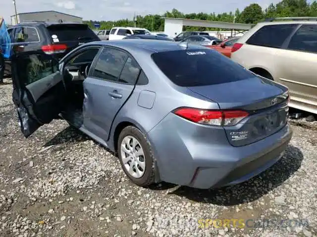 3 Photograph of a damaged car JTDEPMAE0MJ144831 TOYOTA COROLLA 2021