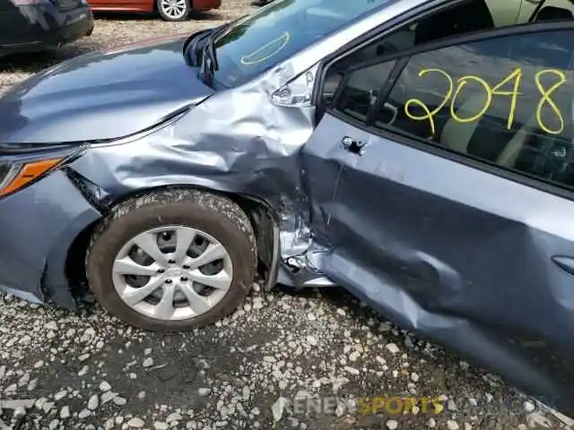 9 Photograph of a damaged car JTDEPMAE0MJ144831 TOYOTA COROLLA 2021