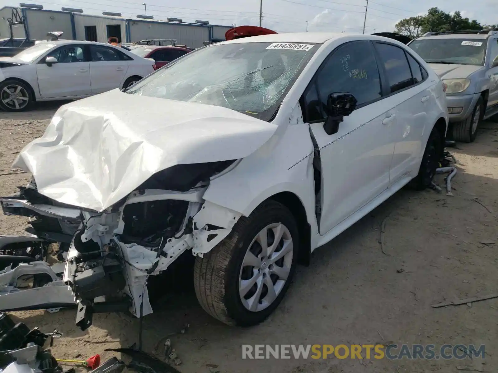 2 Photograph of a damaged car JTDEPMAE0MJ145039 TOYOTA COROLLA 2021