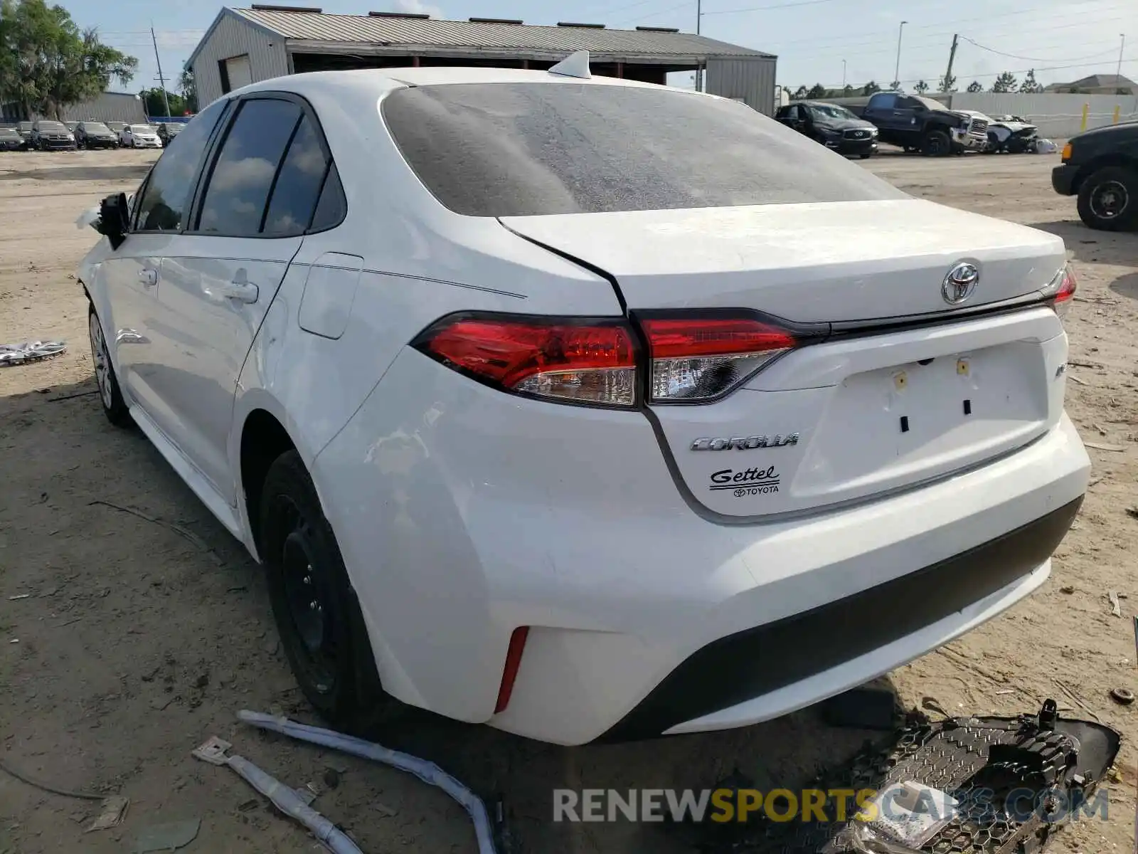 3 Photograph of a damaged car JTDEPMAE0MJ145039 TOYOTA COROLLA 2021