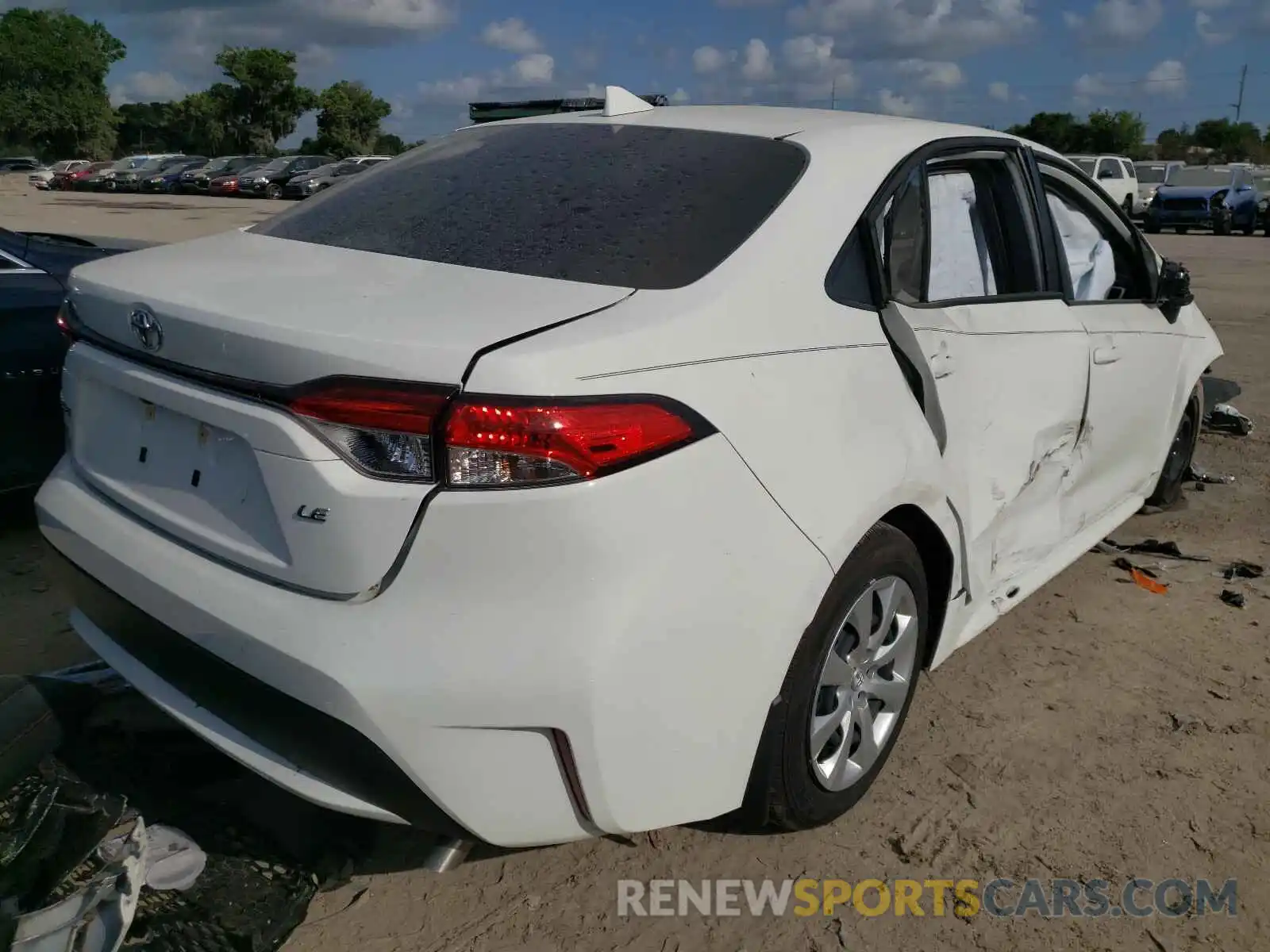 4 Photograph of a damaged car JTDEPMAE0MJ145039 TOYOTA COROLLA 2021