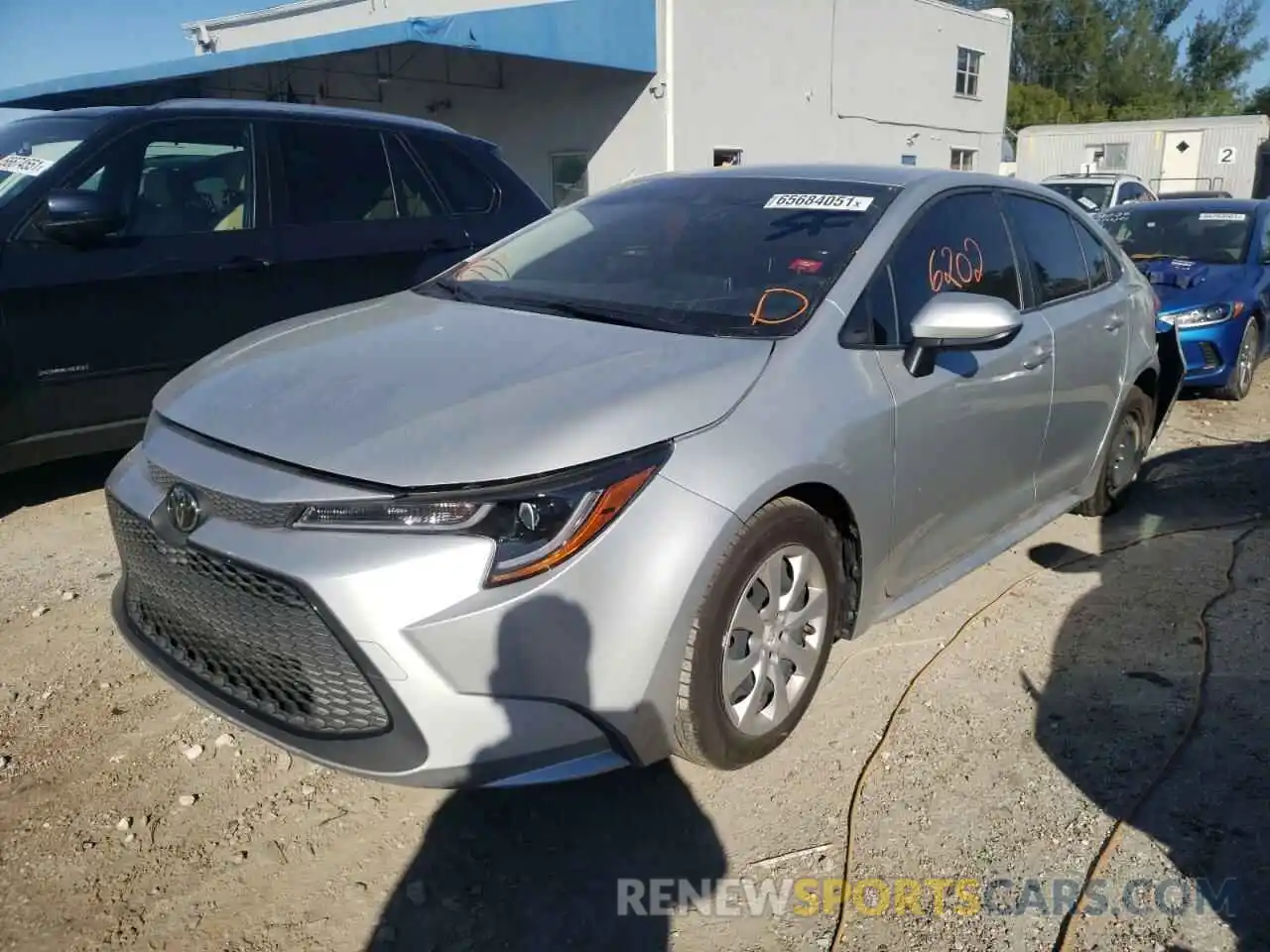 2 Photograph of a damaged car JTDEPMAE0MJ145185 TOYOTA COROLLA 2021