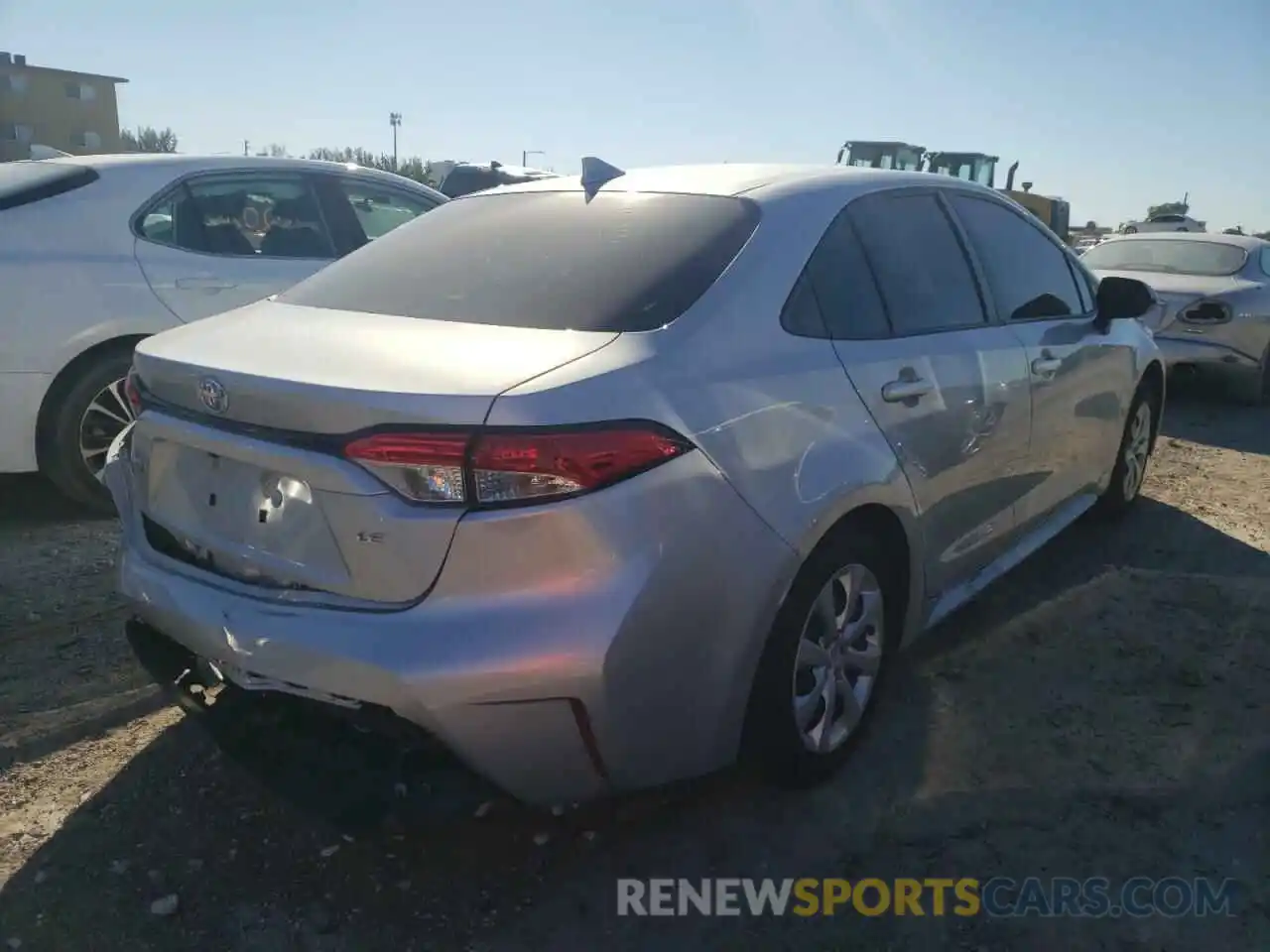 4 Photograph of a damaged car JTDEPMAE0MJ145185 TOYOTA COROLLA 2021